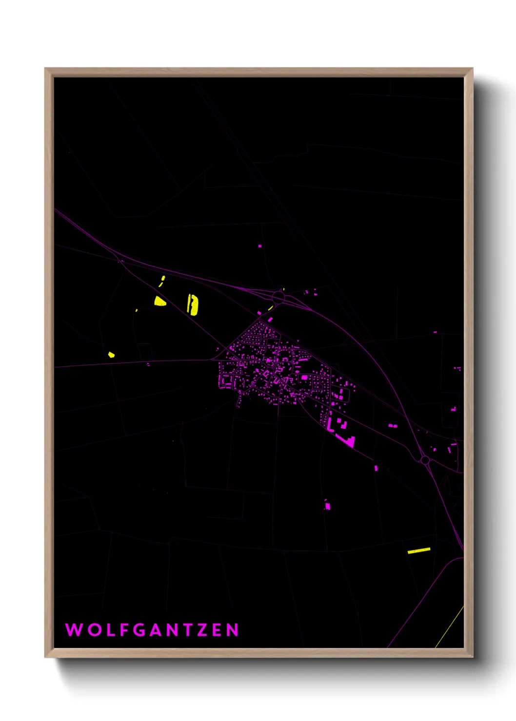 Une affiche de carte sur Wolfgantzen