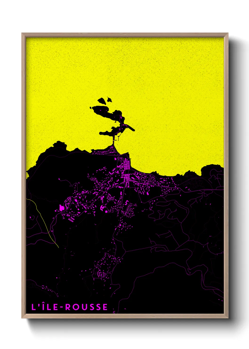 Un poster carteL'Île-Rousse