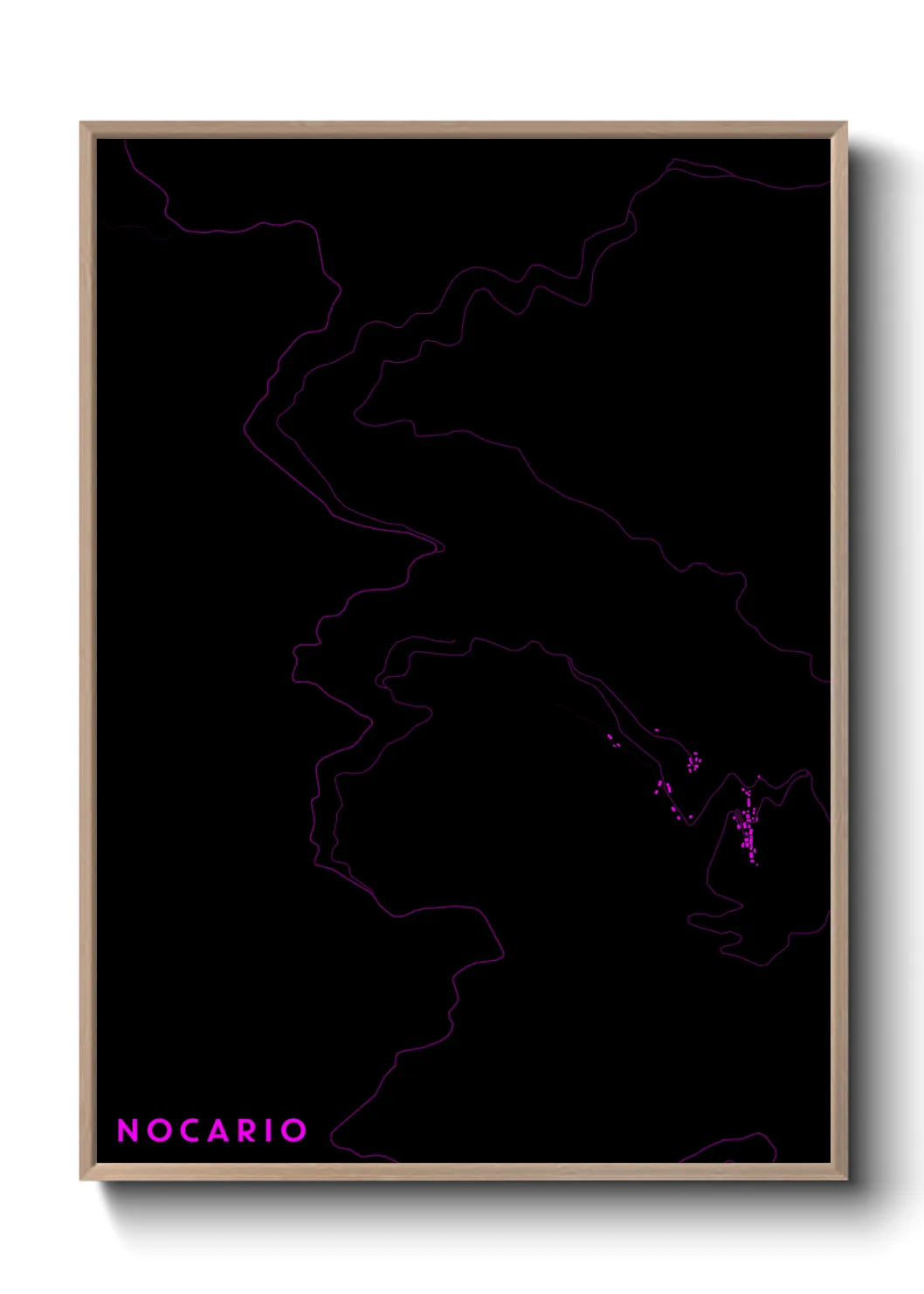 Une affiche de carte sur Nocario