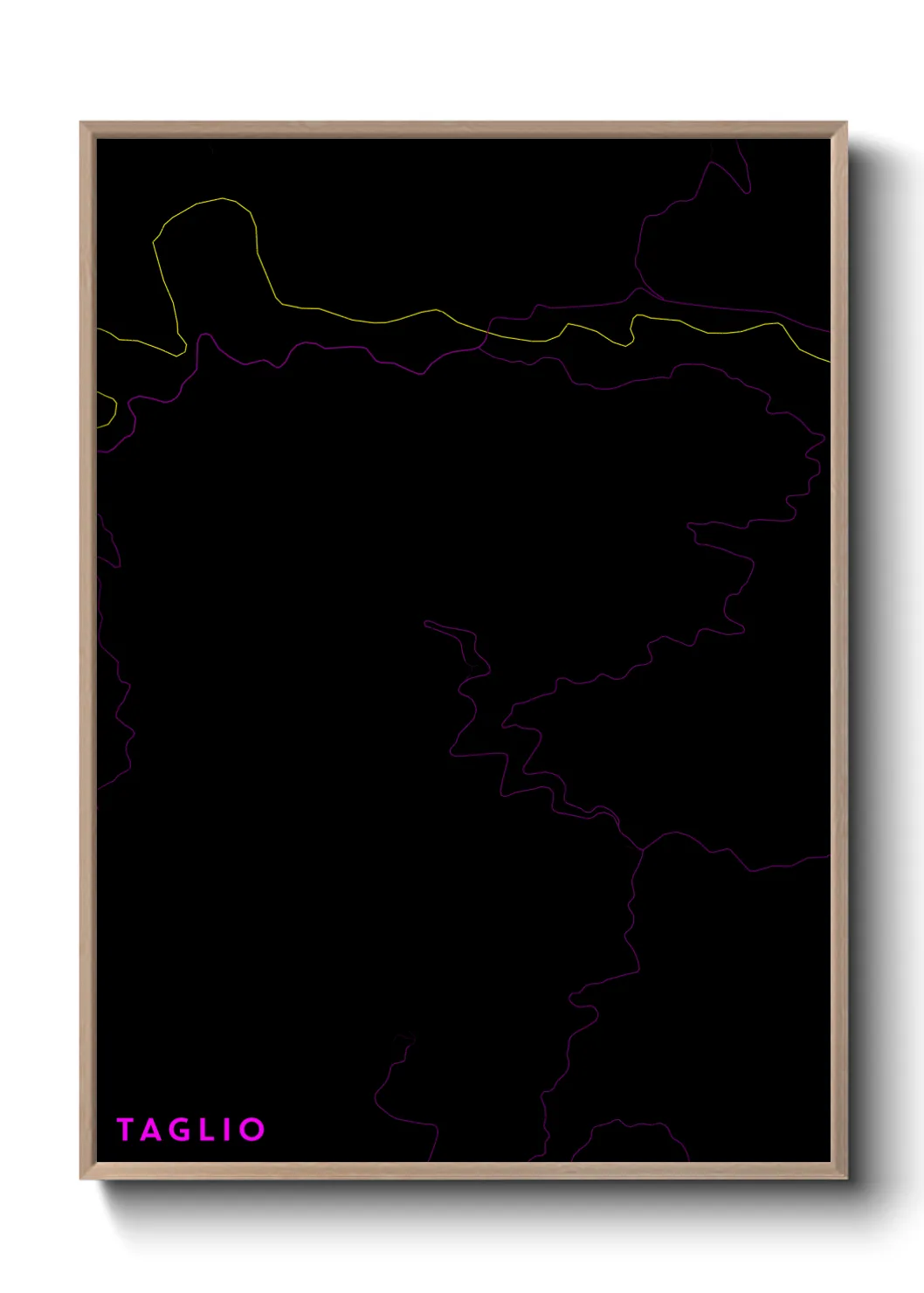 Une affiche de carte sur Taglio