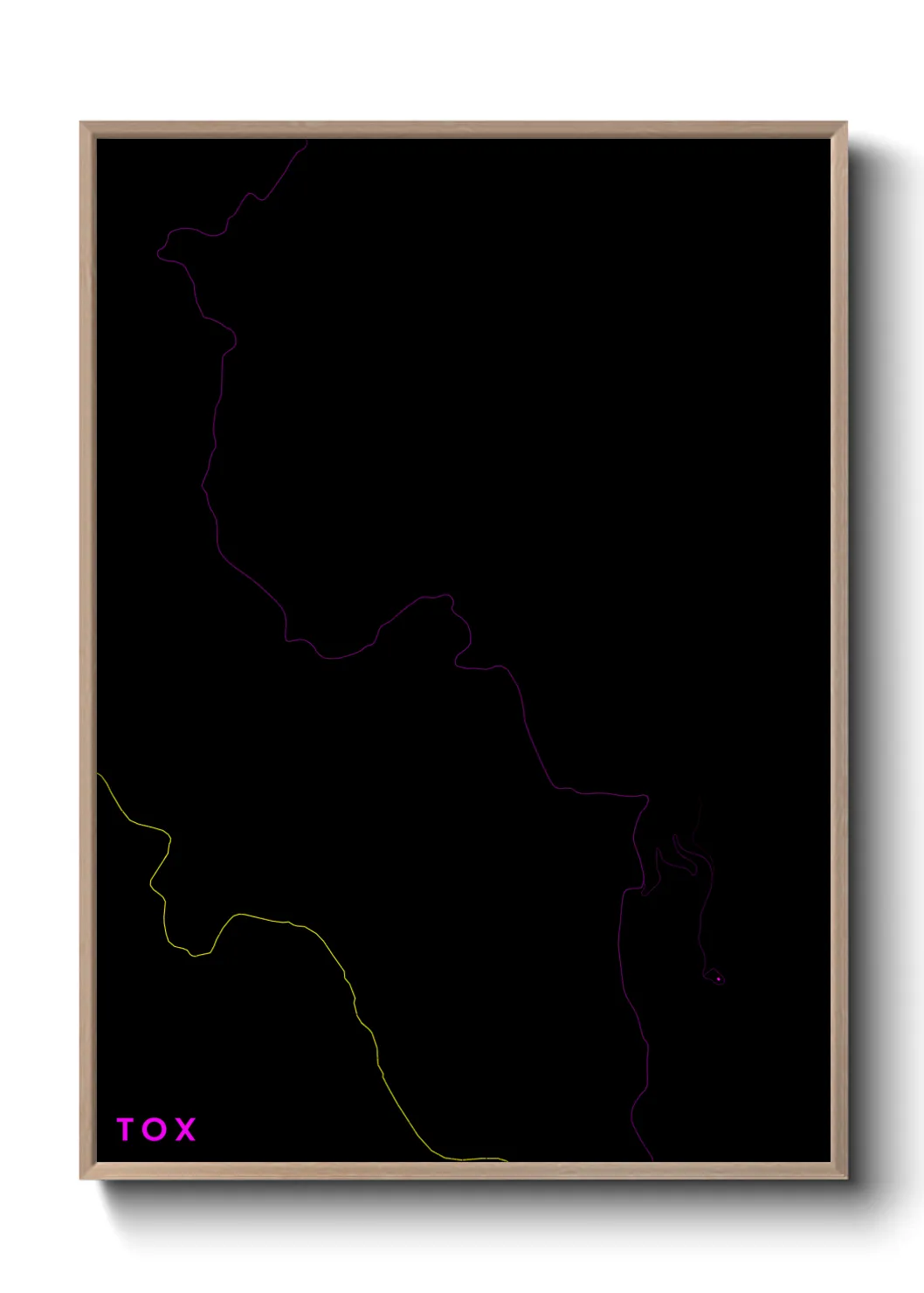 Une affiche de carte sur Tox