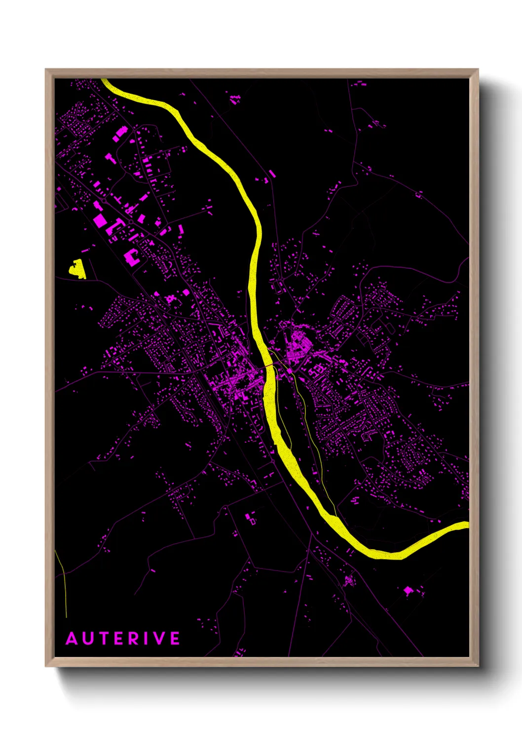 Une affiche de carte sur Auterive