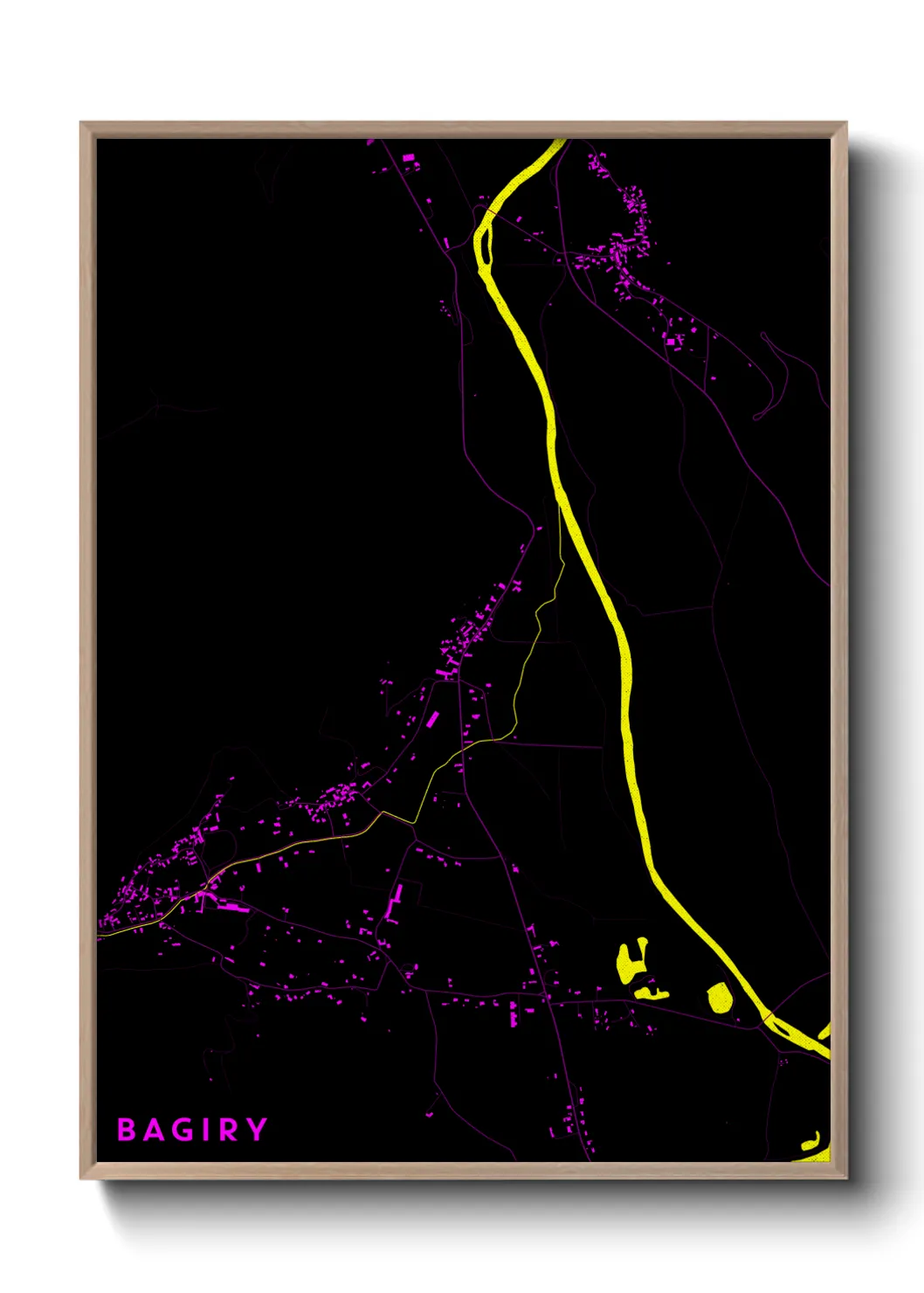 Une affiche de carte sur Bagiry
