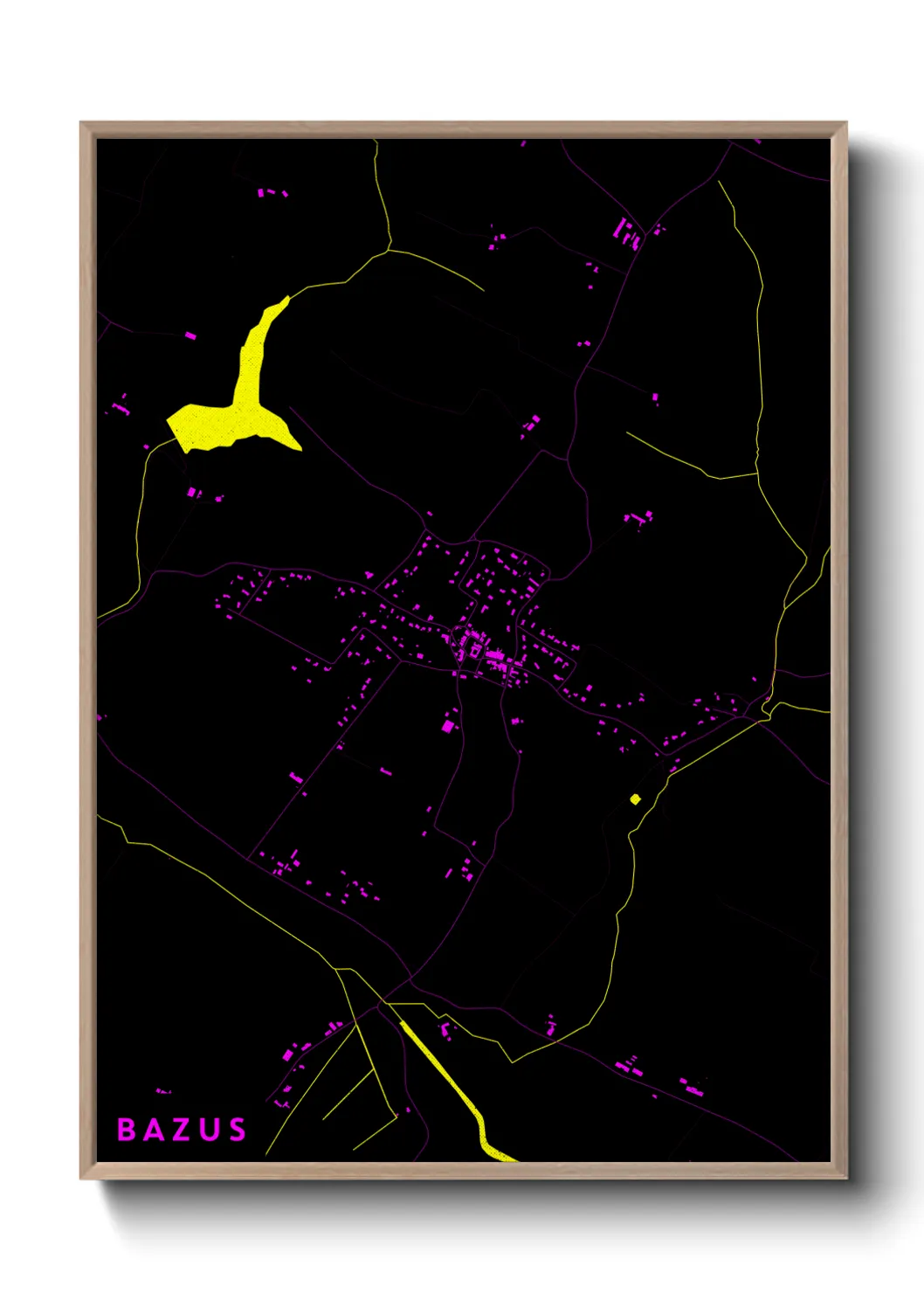 Une affiche de carte sur Bazus