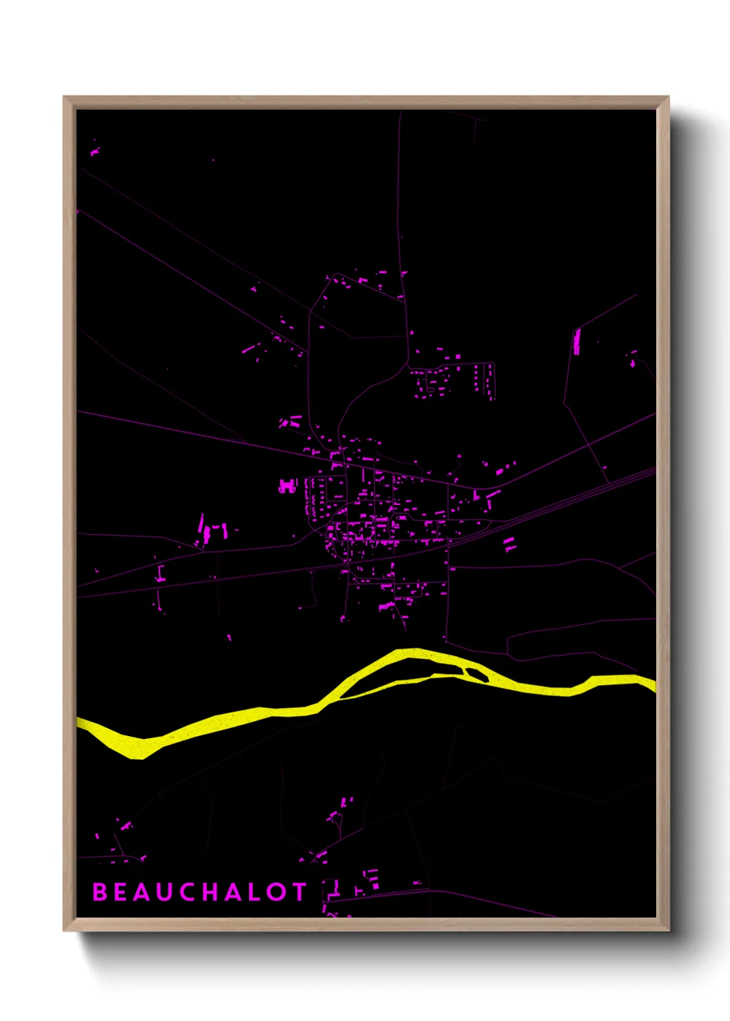 Une affiche de carte sur Beauchalot