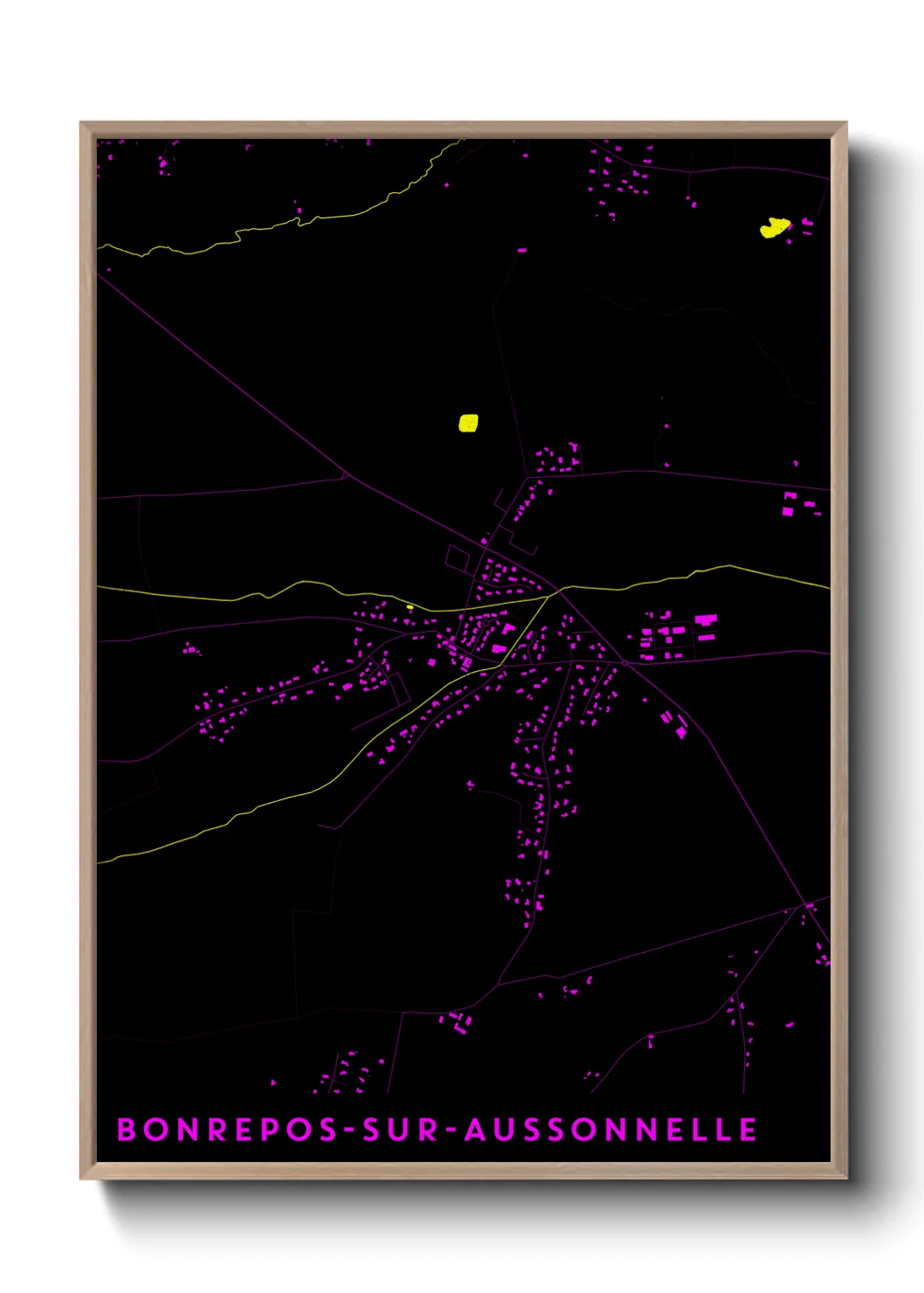 Un poster carteBonrepos-sur-Aussonnelle