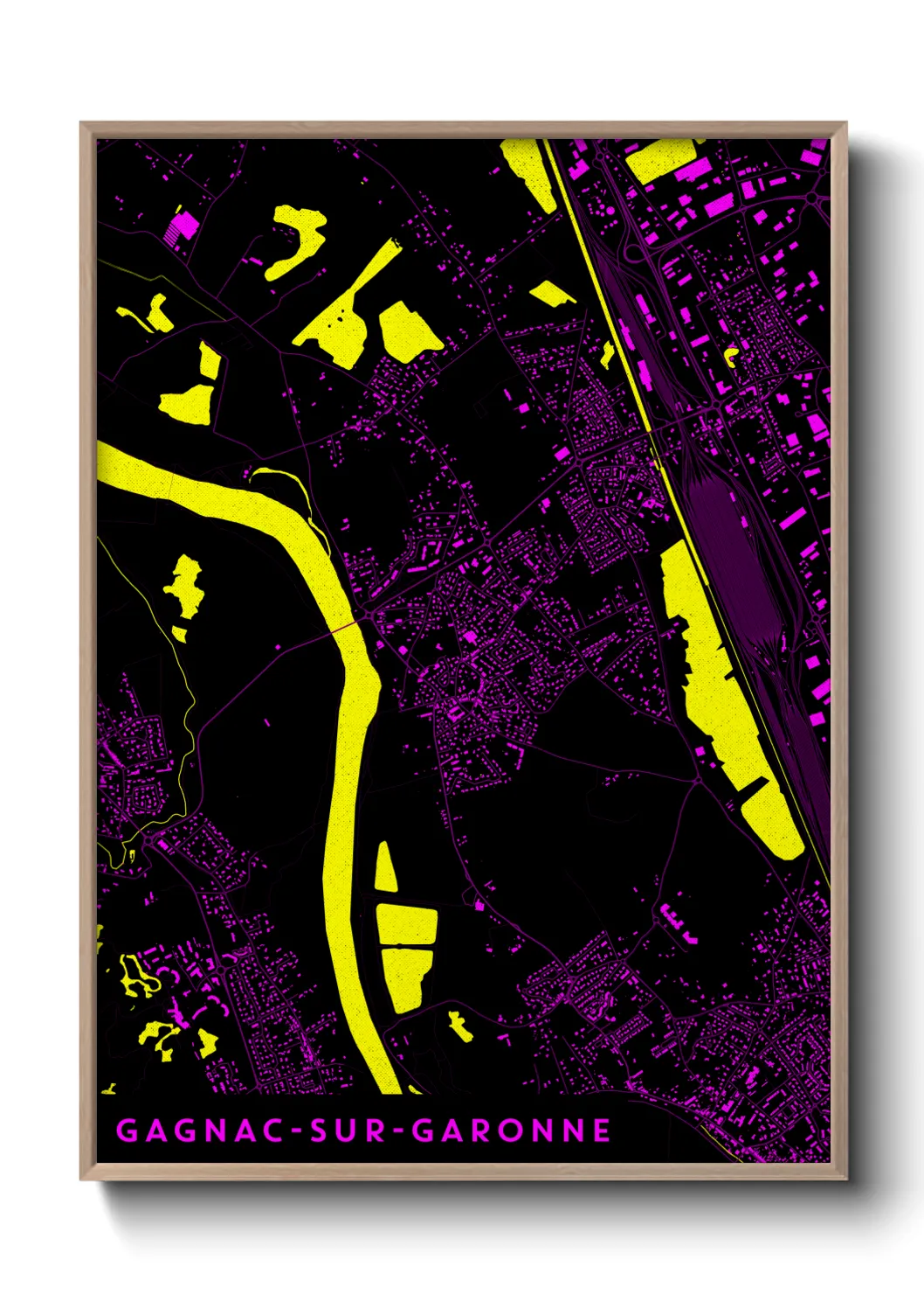 Un poster carteGagnac-sur-Garonne
