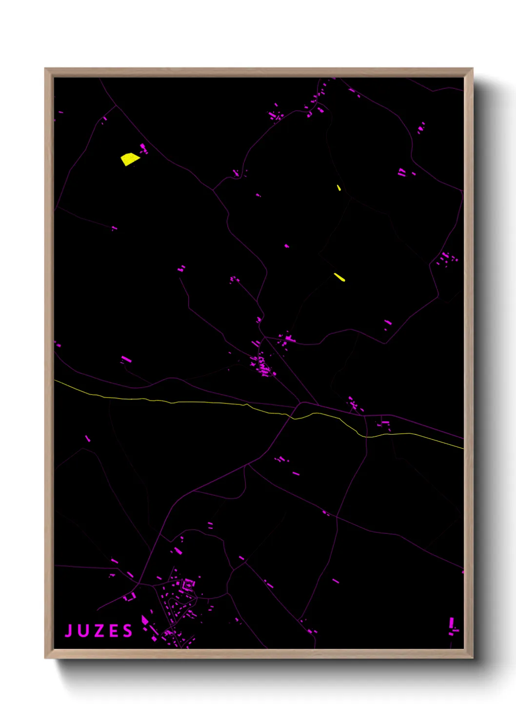 Une affiche de carte sur Juzes