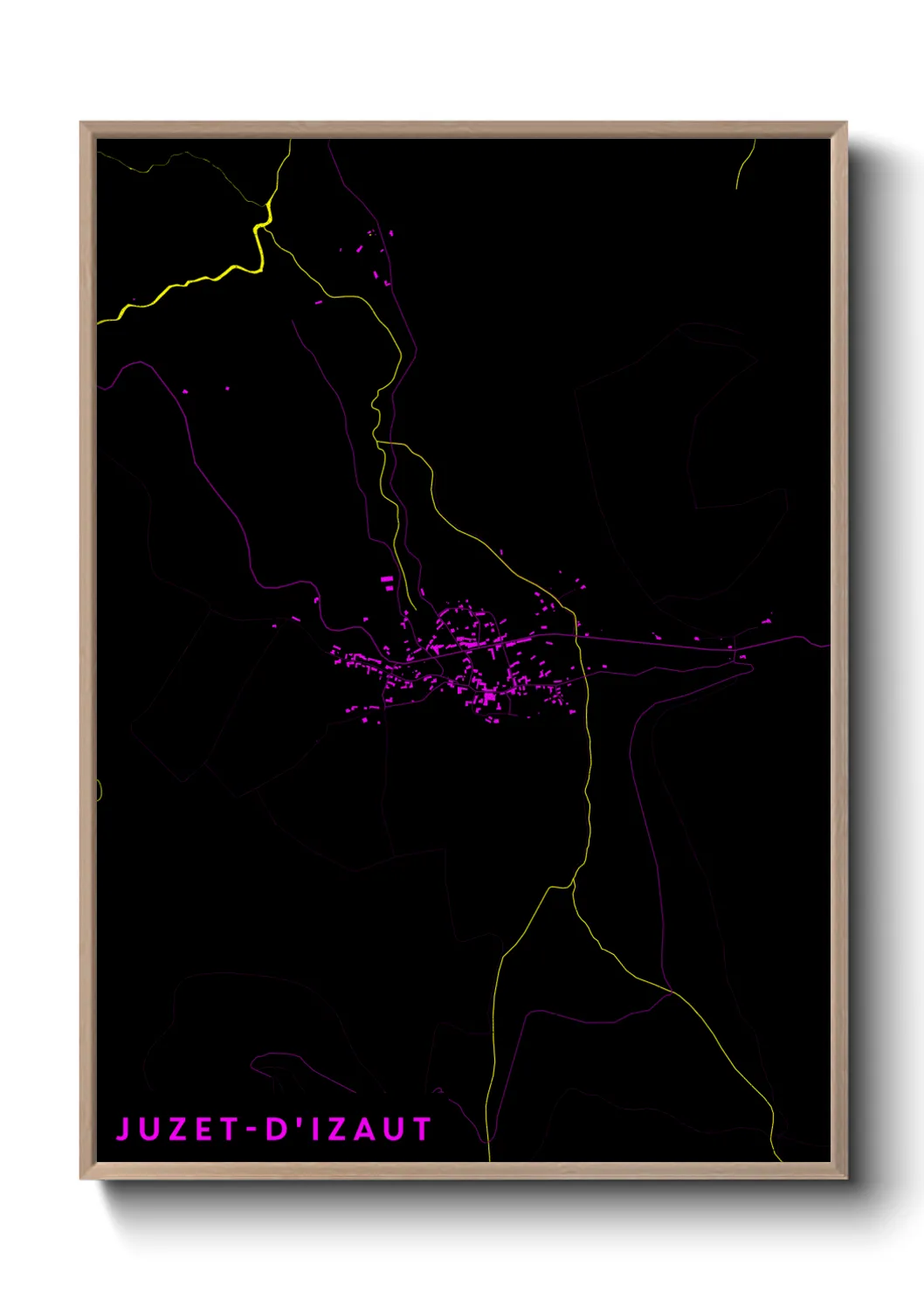 Un poster carteJuzet-d'Izaut