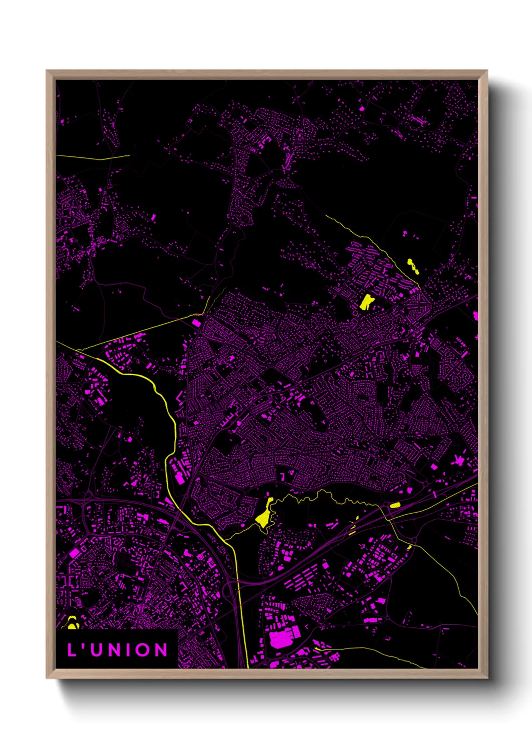 Une affiche de carte sur L'Union