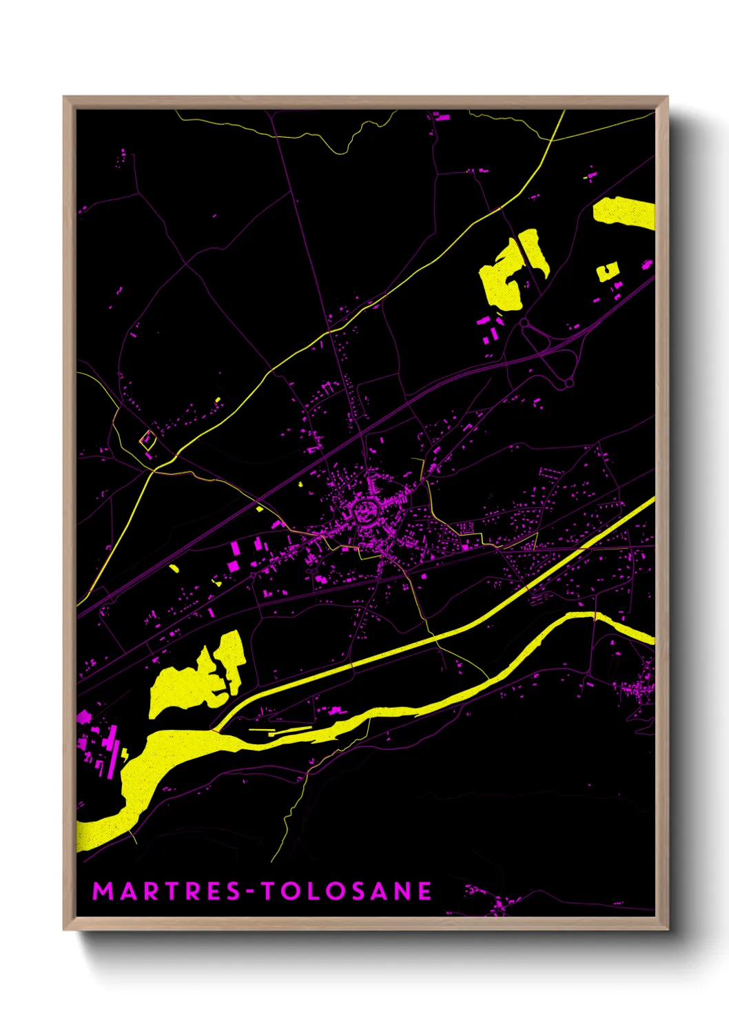 Une affiche de carte sur Martres-Tolosane