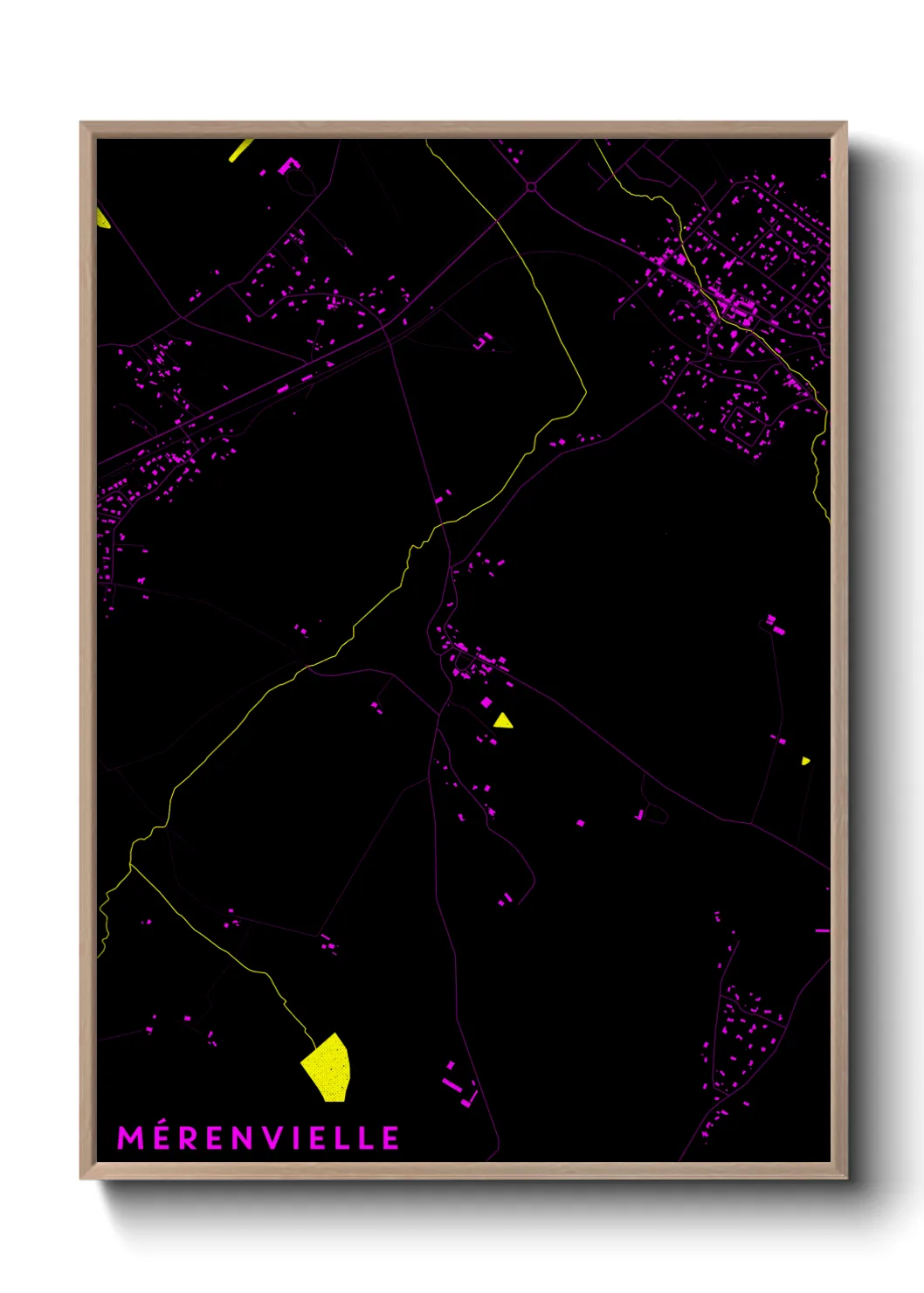 Une affiche de carte sur Mérenvielle