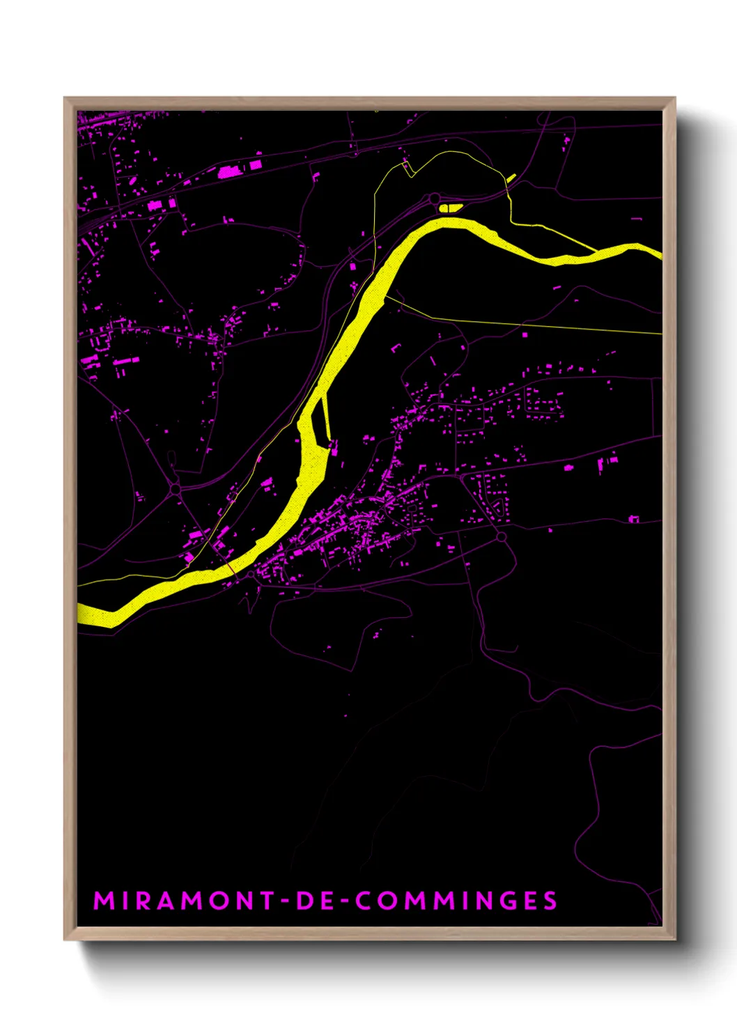 Un poster carteMiramont-de-Comminges