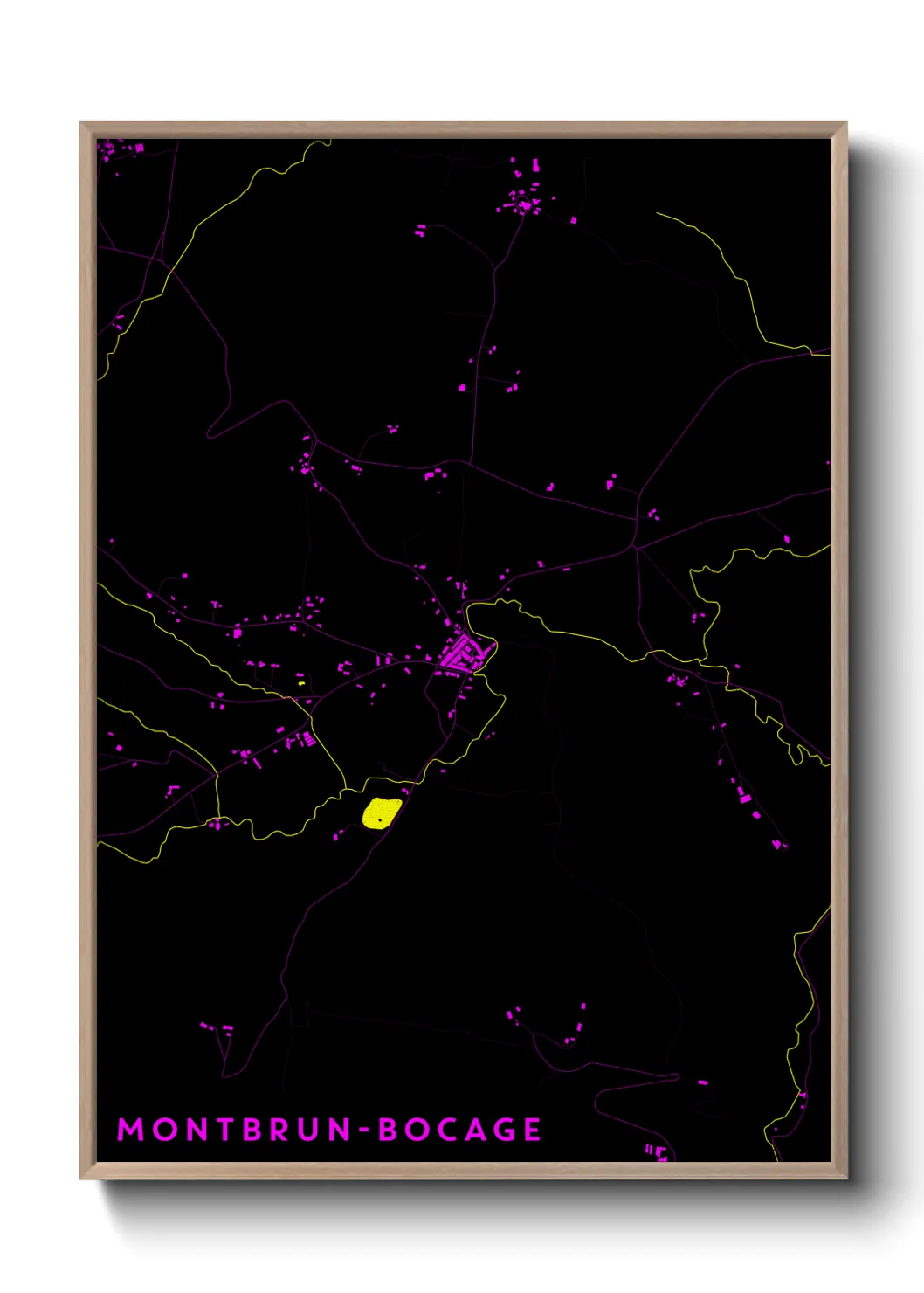 Un poster carteMontbrun-Bocage