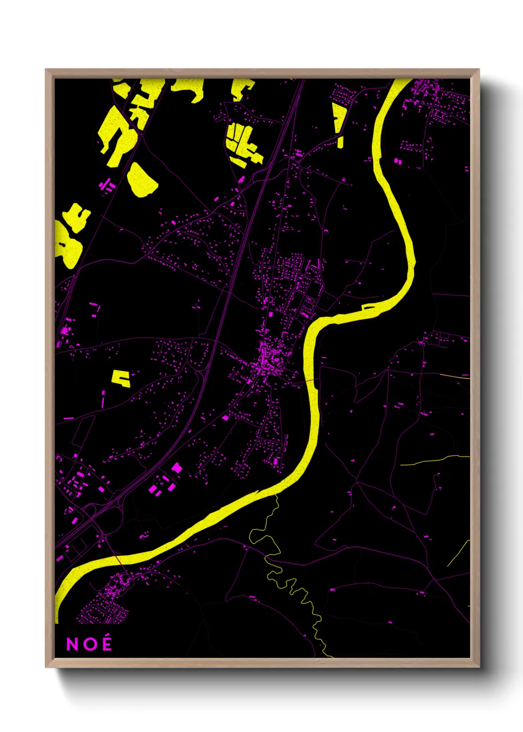 Une affiche de carte sur Noé