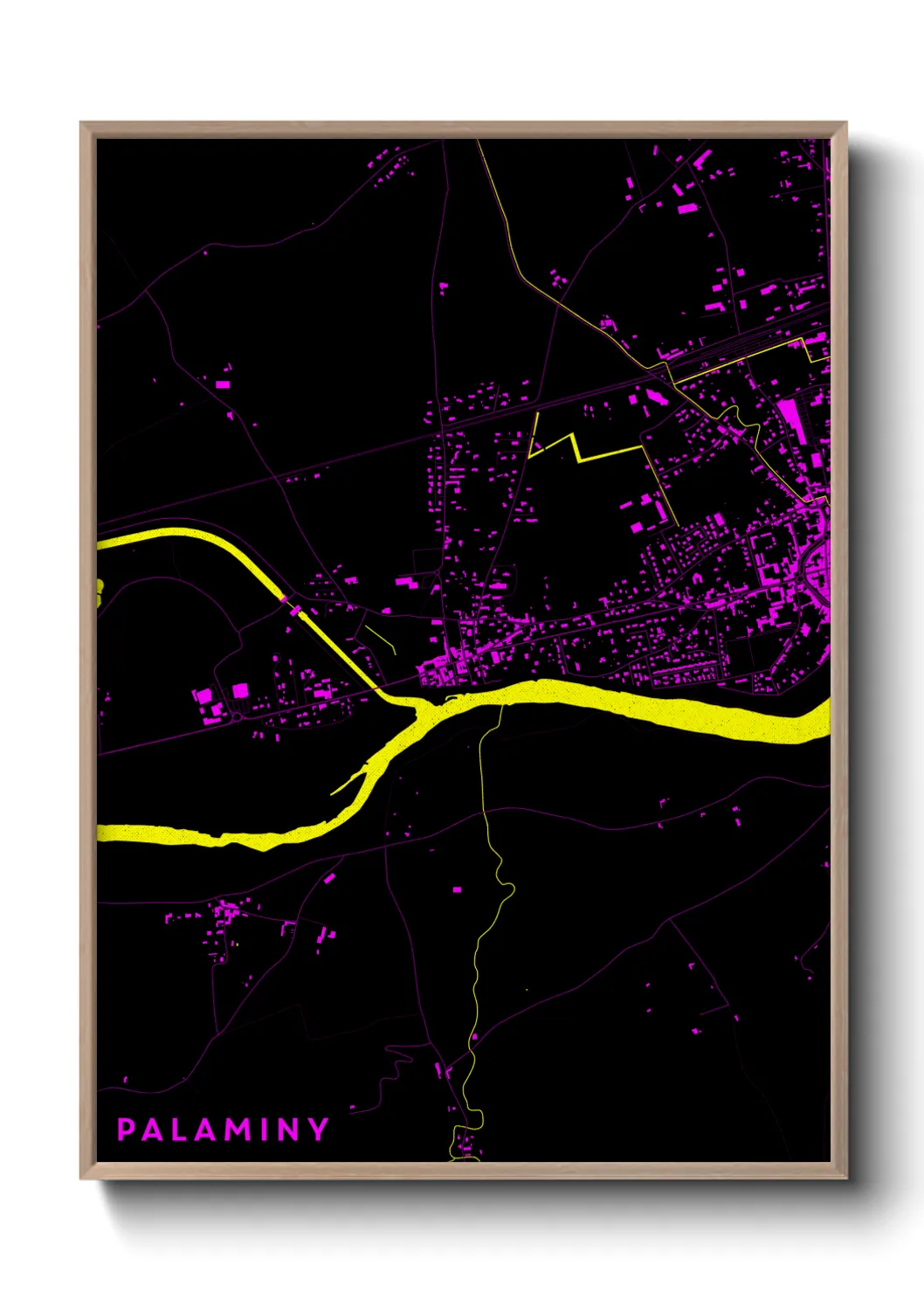 Une affiche de carte sur Palaminy