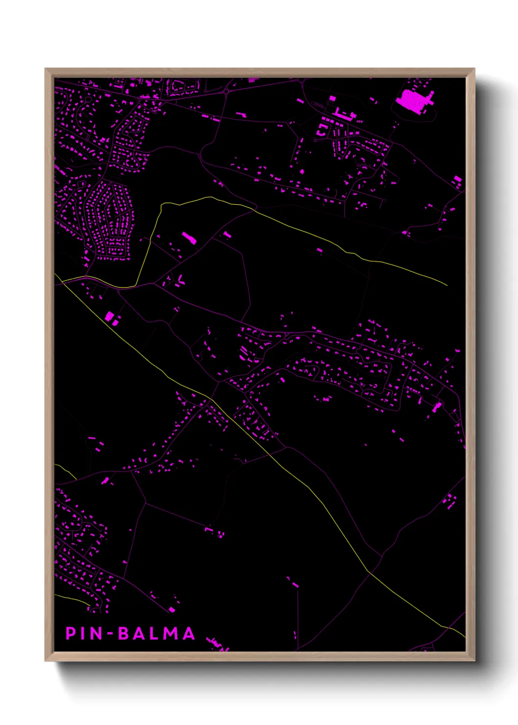 Une affiche de carte sur Pin-Balma