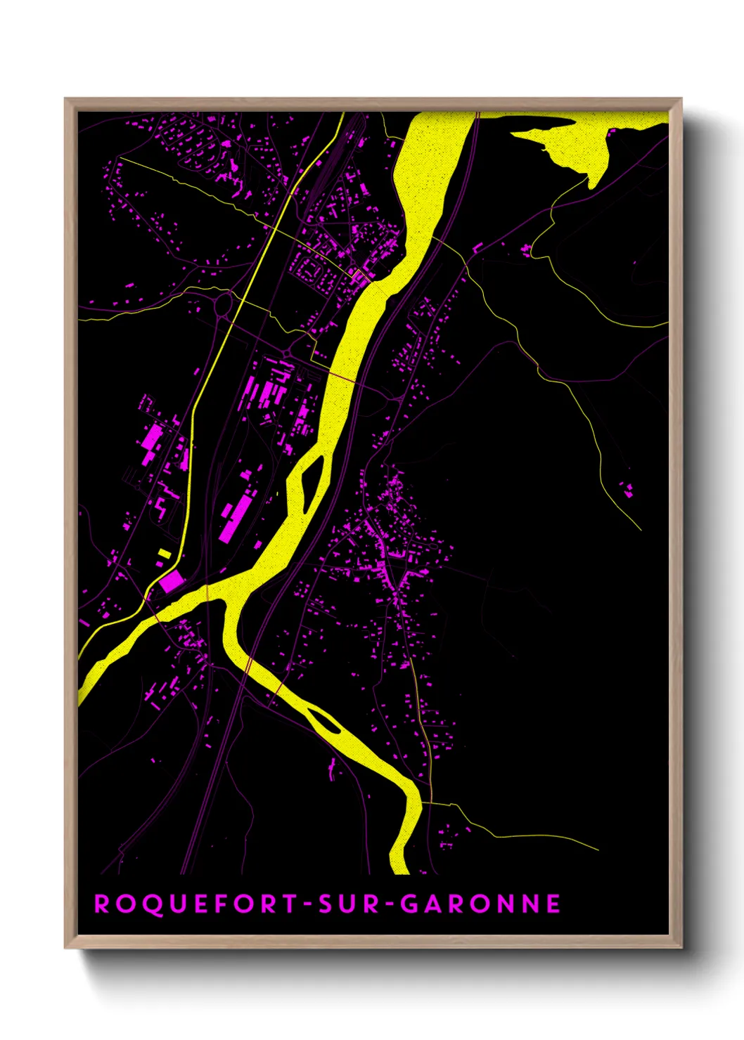 Un poster carteRoquefort-sur-Garonne