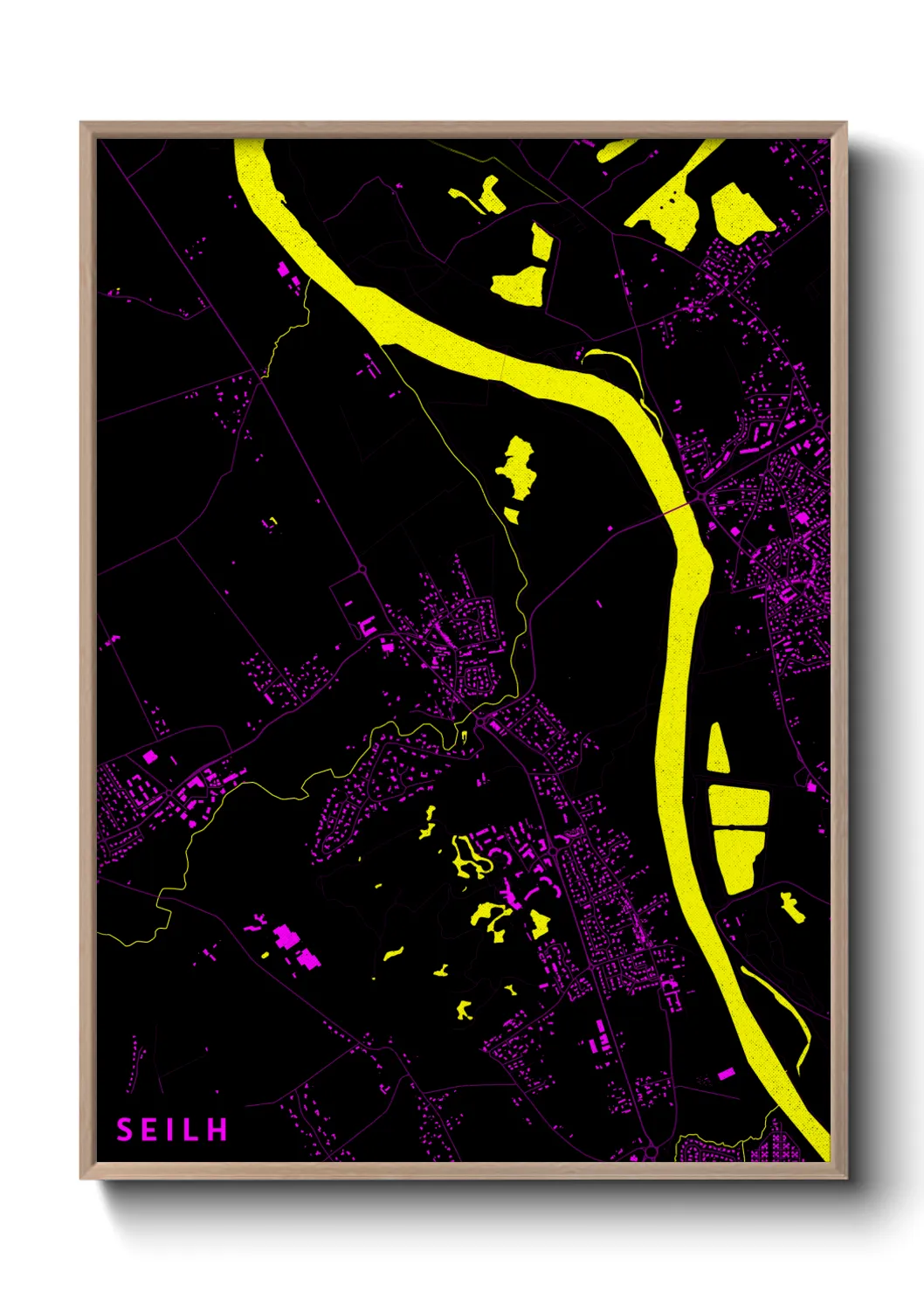 Une affiche de carte sur Seilh