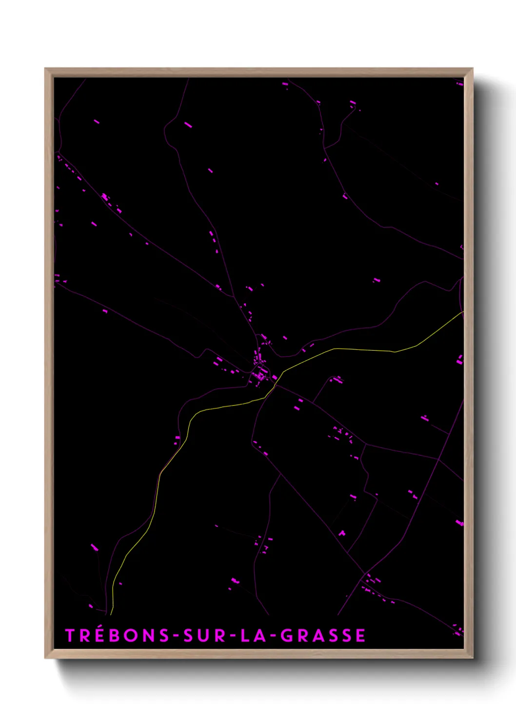 Une affiche de carte sur Trébons-sur-la-Grasse