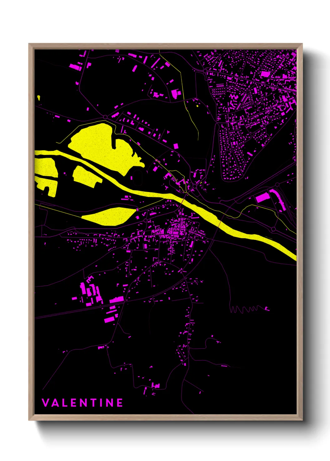 Une affiche de carte sur Valentine