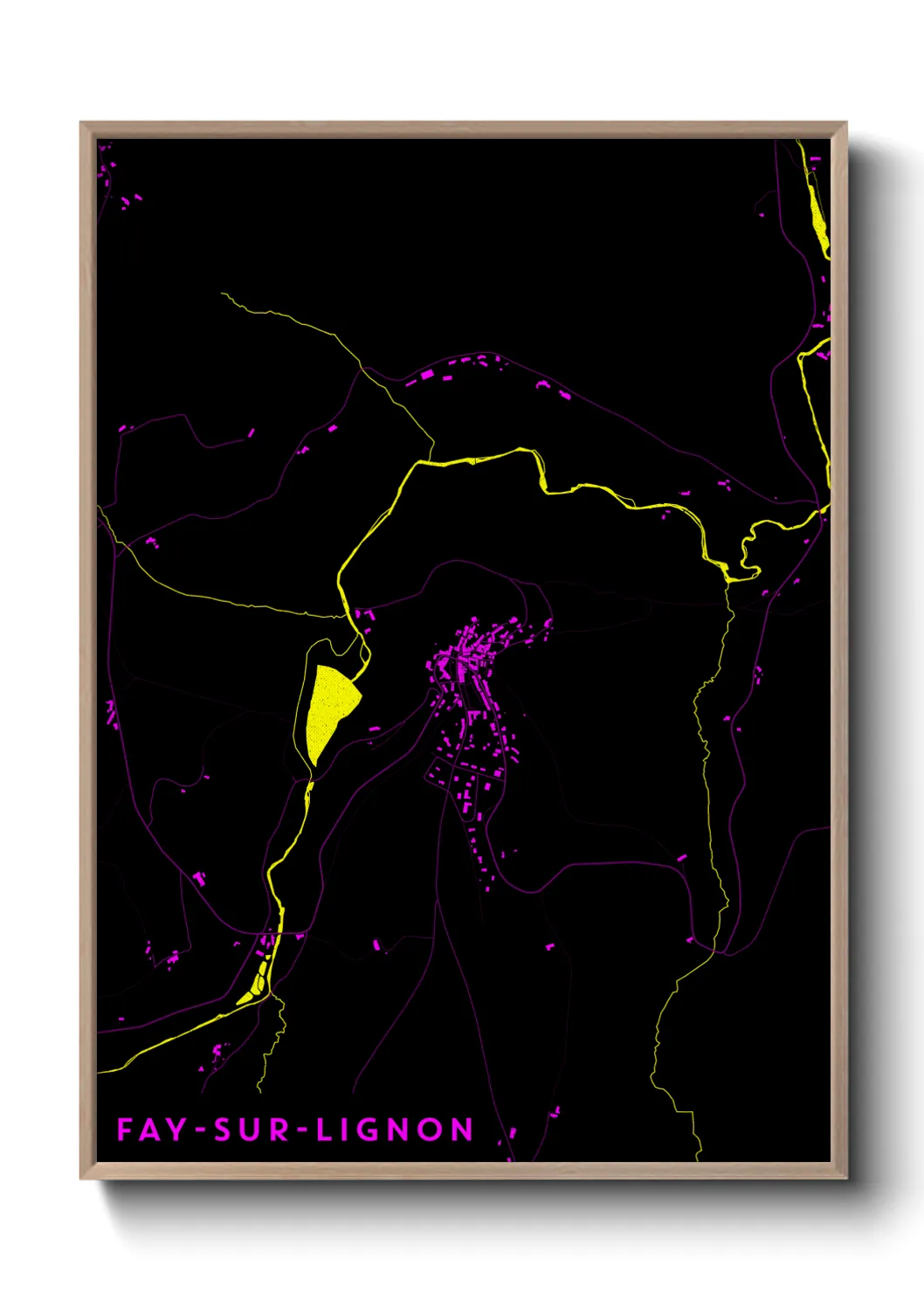 Un poster carteFay-sur-Lignon