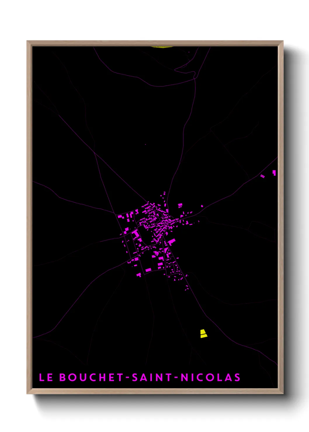 Une affiche de carte sur Le Bouchet-Saint-Nicolas