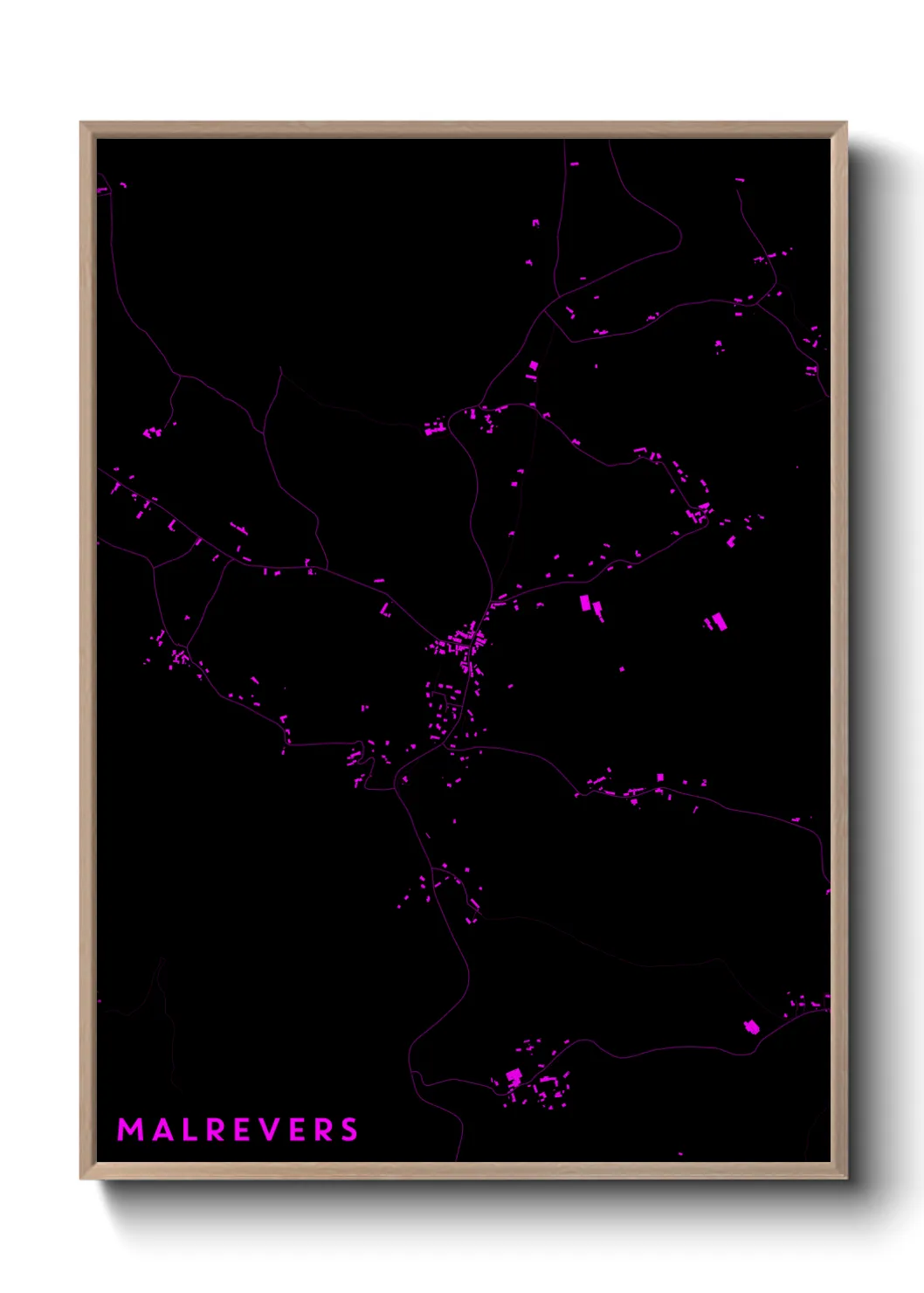 Une affiche de carte sur Malrevers