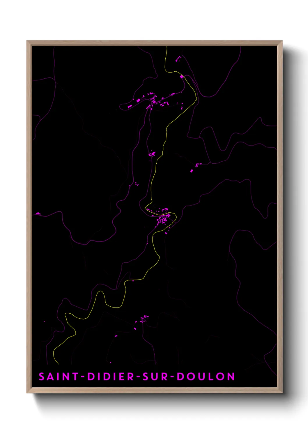 Une affiche de carte sur Saint-Didier-sur-Doulon