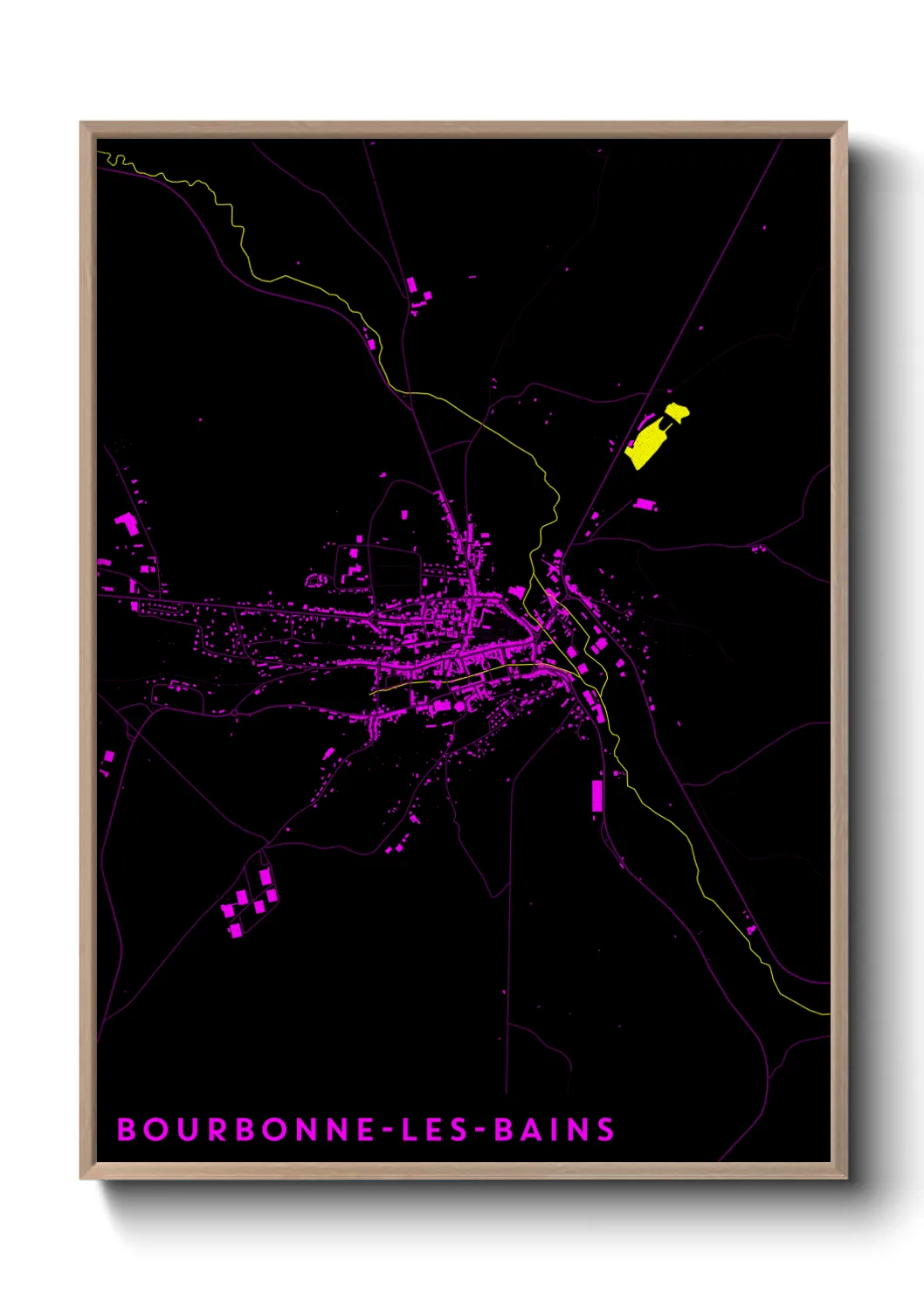 Un poster carteBourbonne-les-Bains