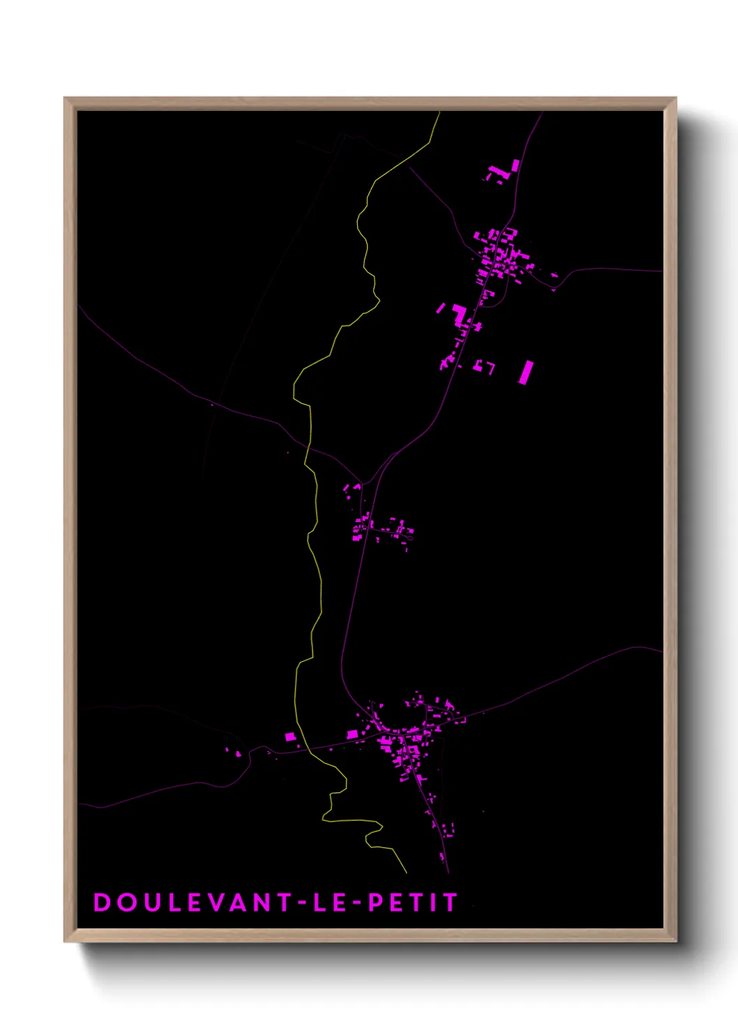 Une affiche de carte sur Doulevant-le-Petit