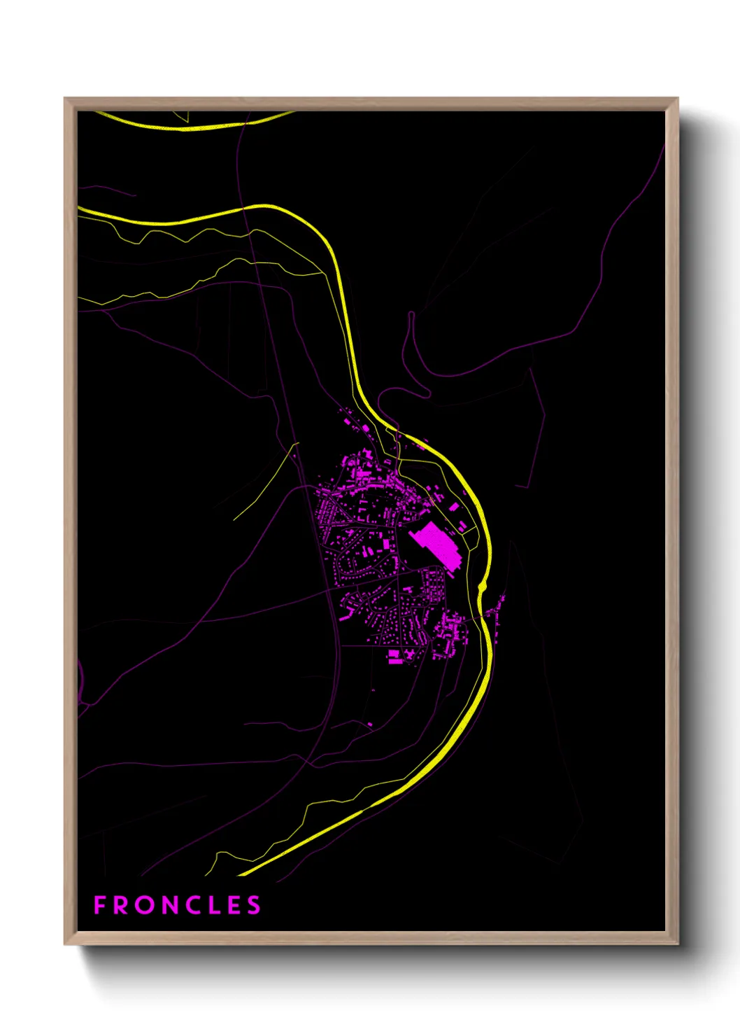 Une affiche de carte sur Froncles