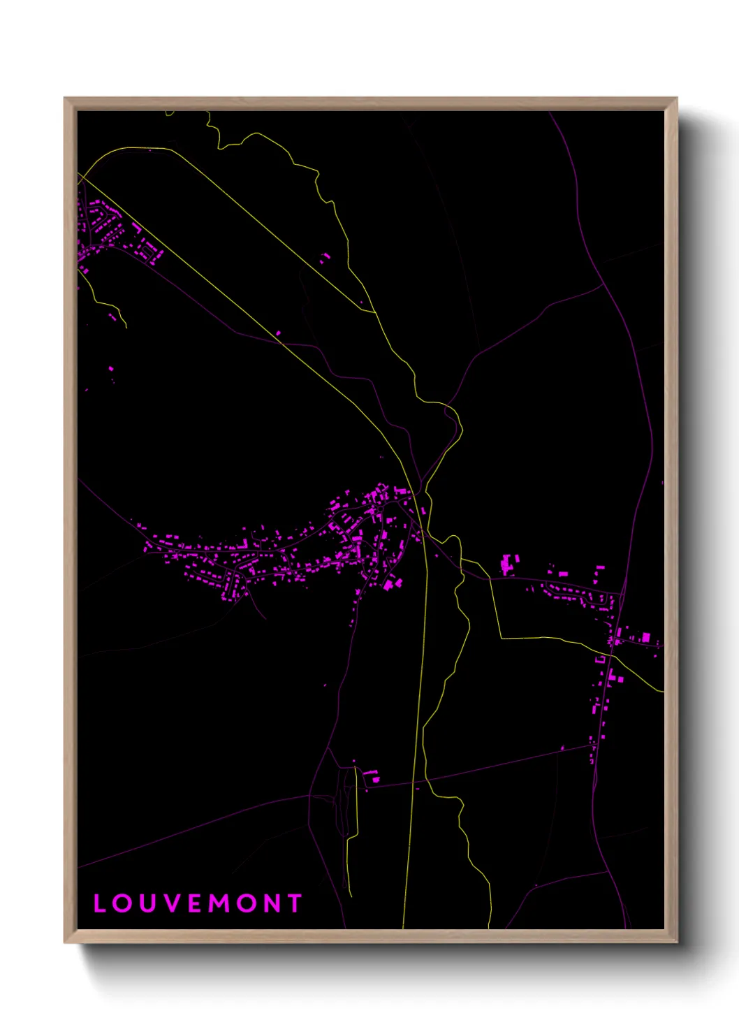 Une affiche de carte sur Louvemont