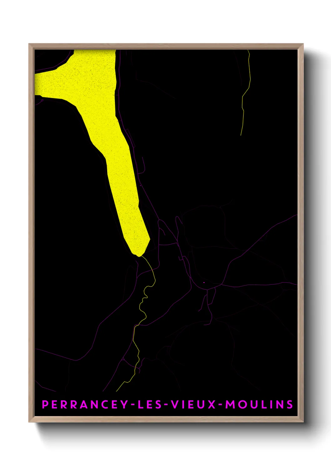 Un poster cartePerrancey-les-Vieux-Moulins
