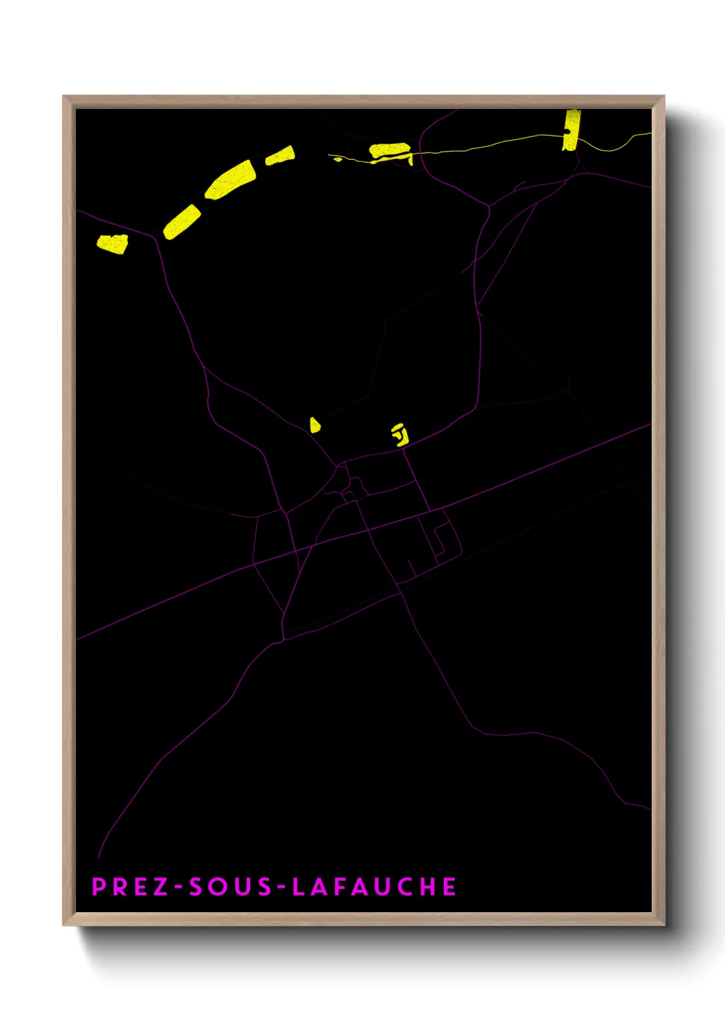 Un poster cartePrez-sous-Lafauche