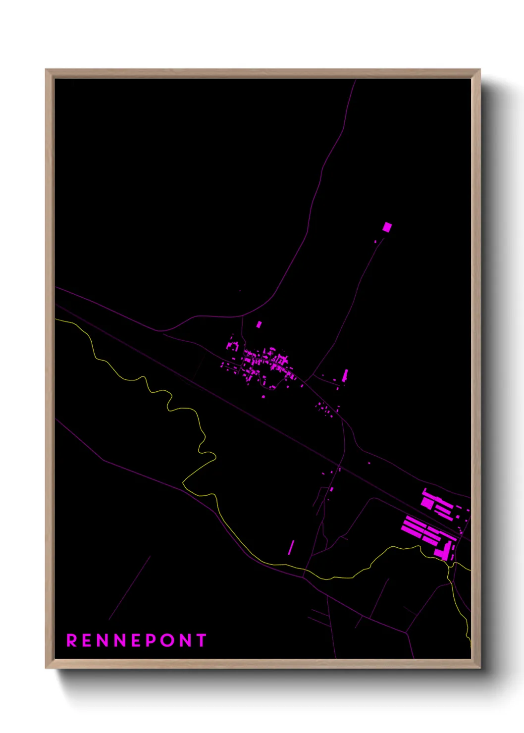 Une affiche de carte sur Rennepont