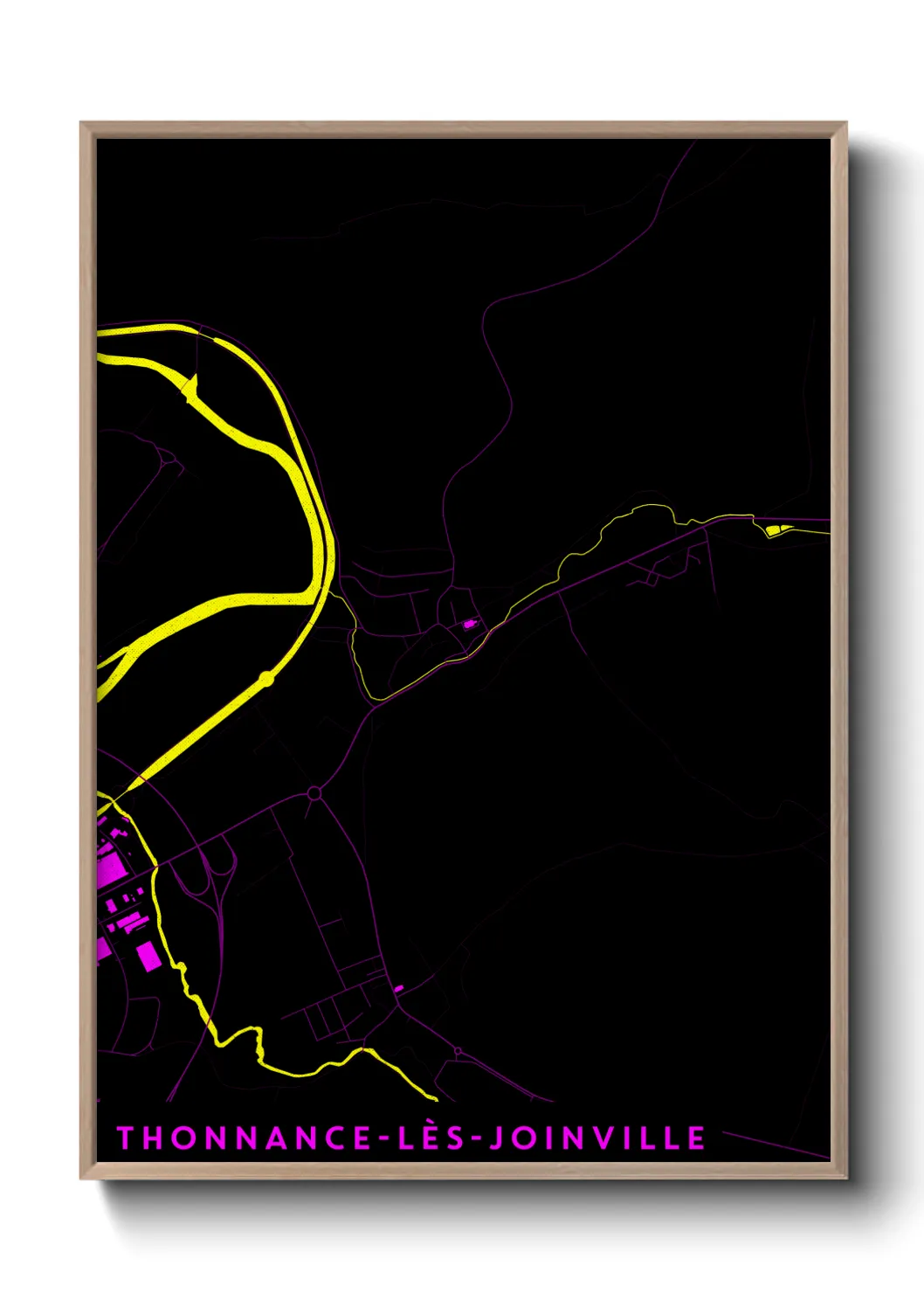 Une affiche de carte sur Thonnance-lès-Joinville