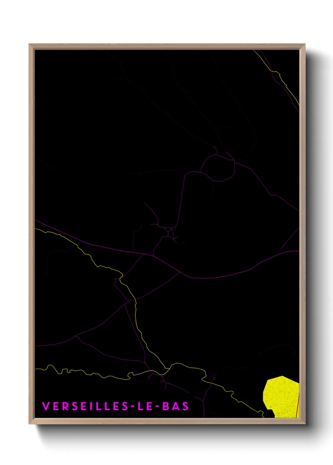 Une affiche de carte sur Verseilles-le-Bas