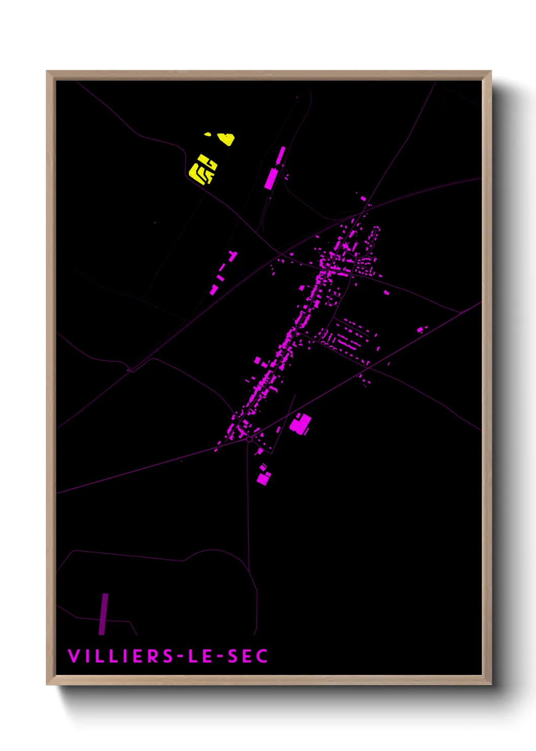 Un poster carteVilliers-le-Sec