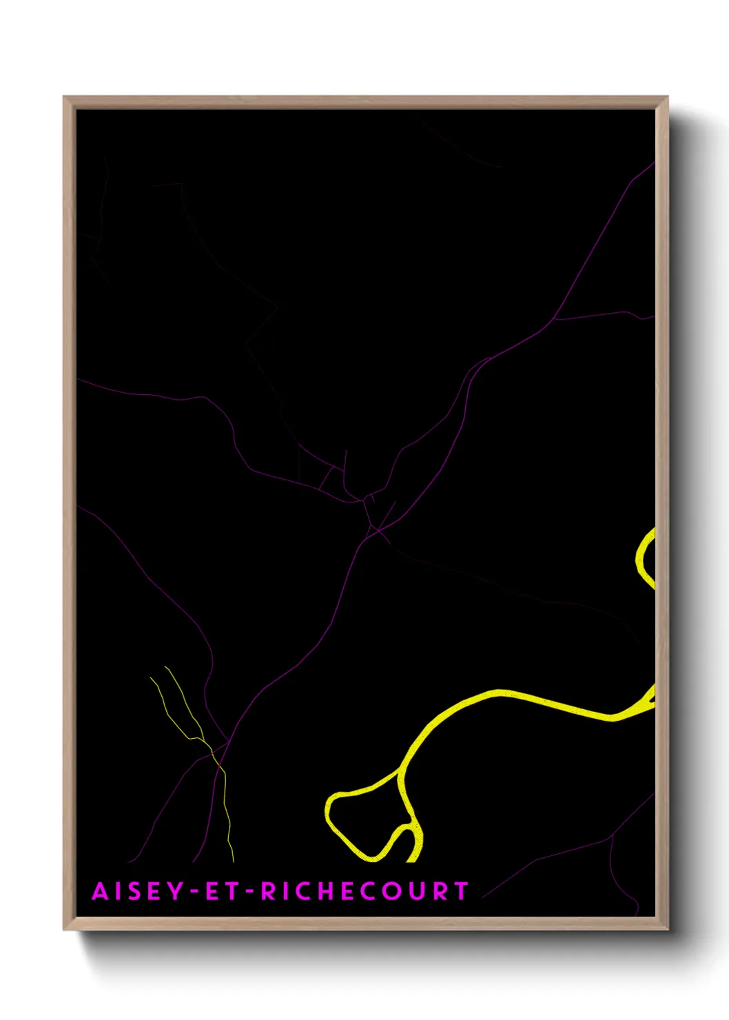 Un poster carteAisey-et-Richecourt