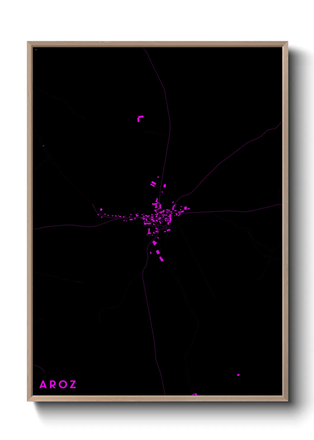 Une affiche de carte sur Aroz