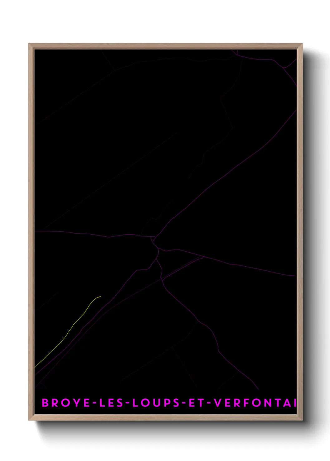 Un poster carteBroye-les-Loups-et-Verfontaine