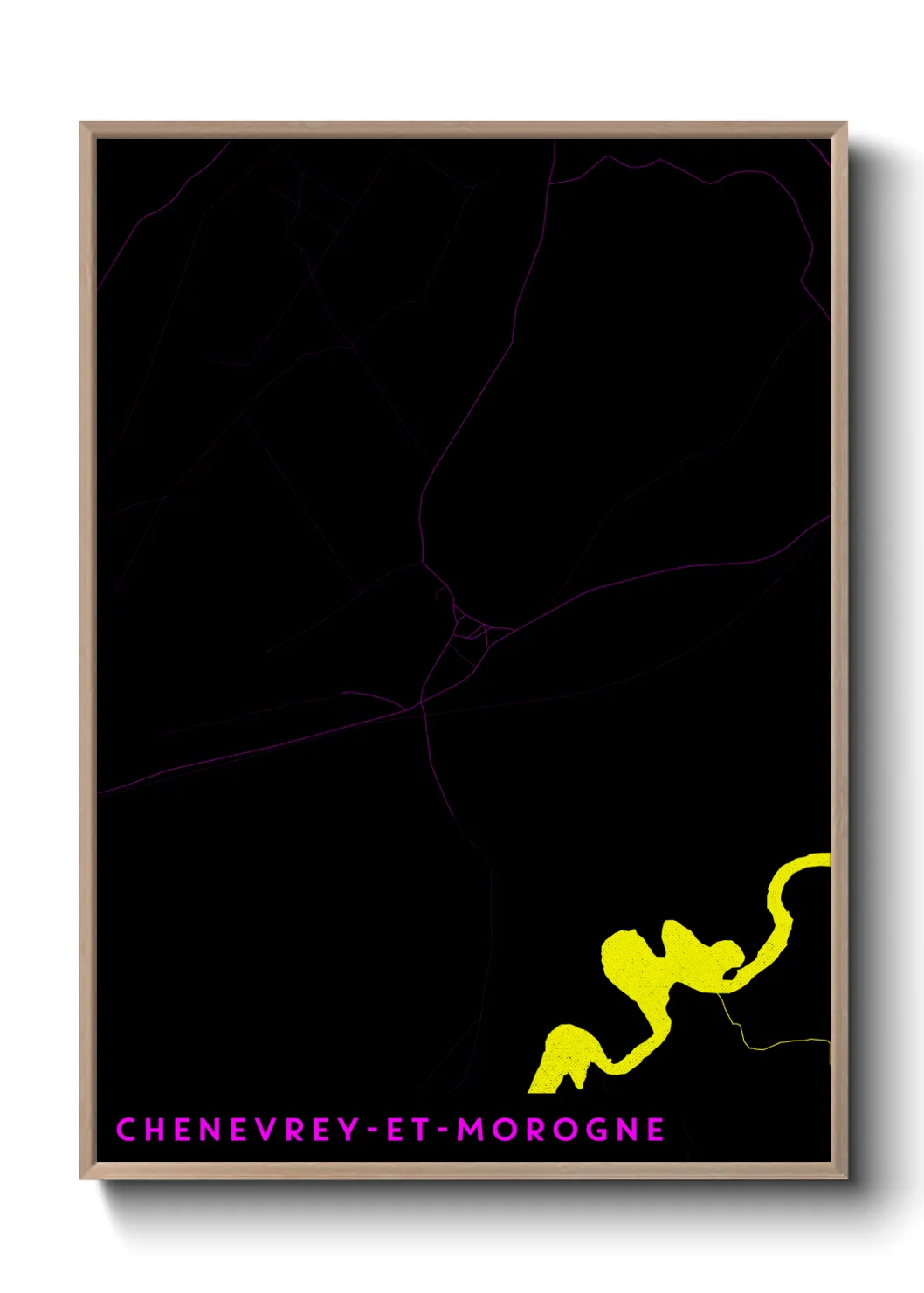 Un poster carteChenevrey-et-Morogne