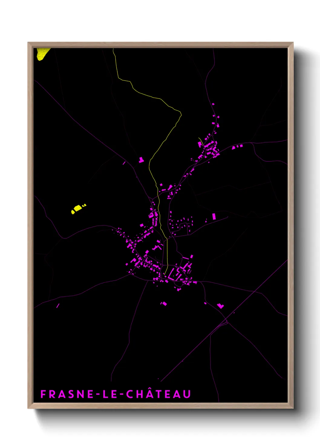 Un poster carteFrasne-le-Château