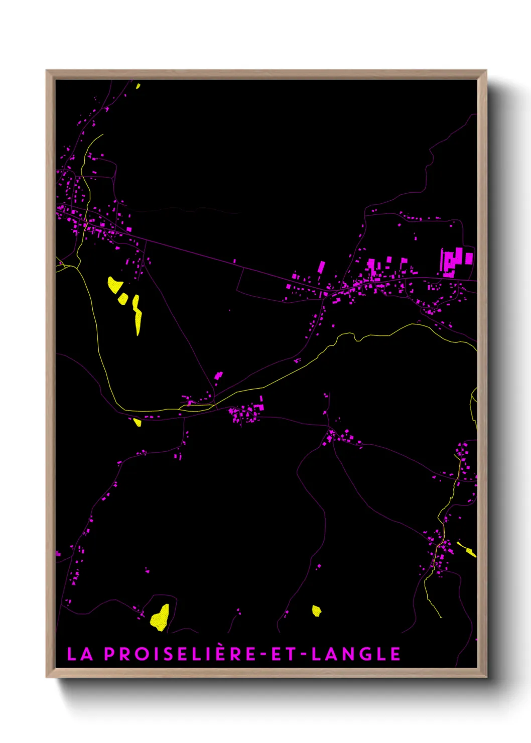 Un poster carteLa Proiselière-et-Langle
