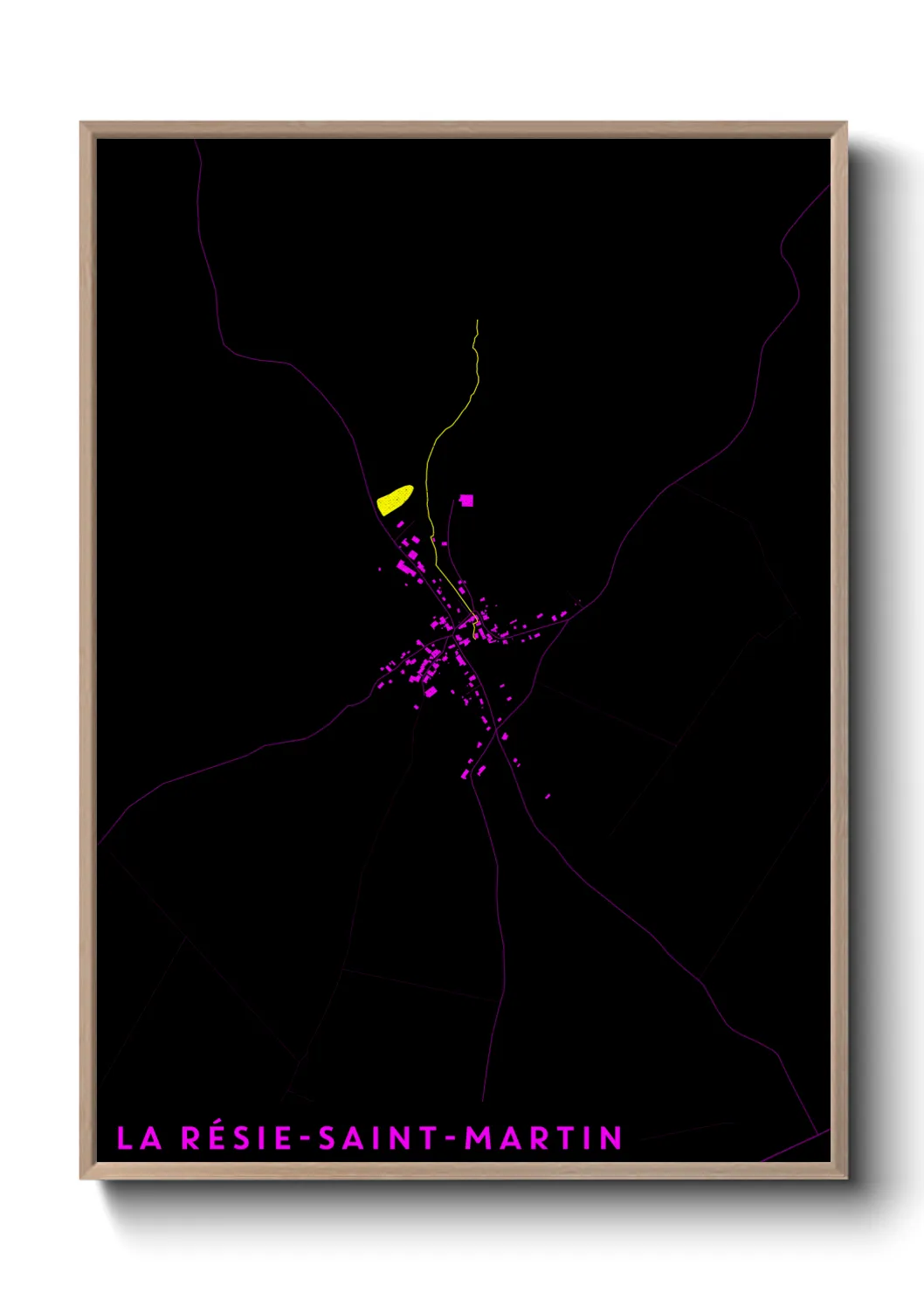 Un poster carteLa Résie-Saint-Martin