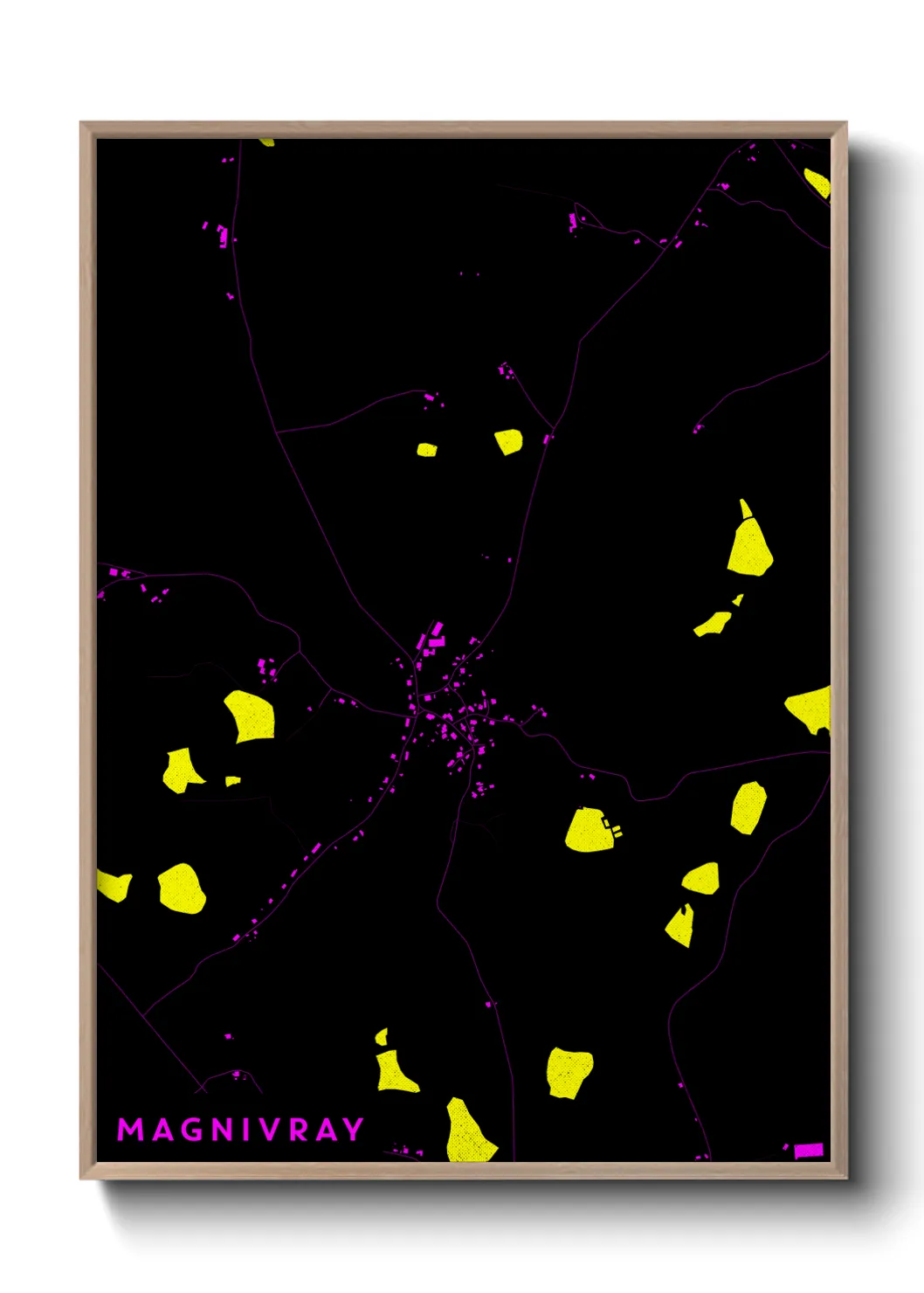 Une affiche de carte sur Magnivray