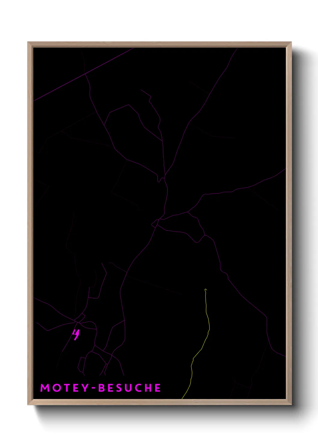 Une affiche de carte sur Motey-Besuche