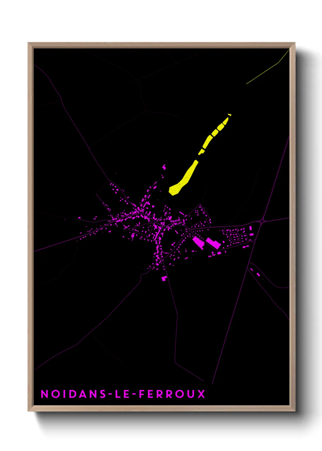 Un poster carteNoidans-le-Ferroux