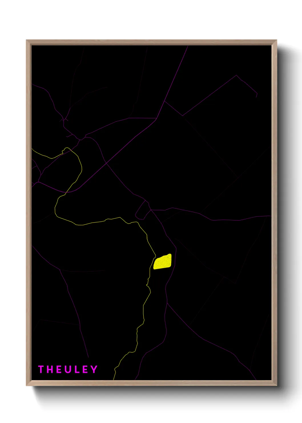 Une affiche de carte sur Theuley